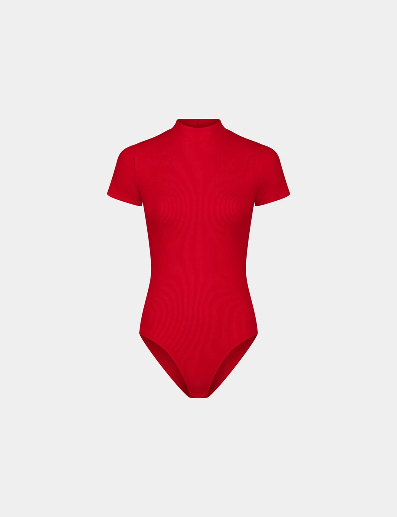 Body col montant rouge vif - Image 1