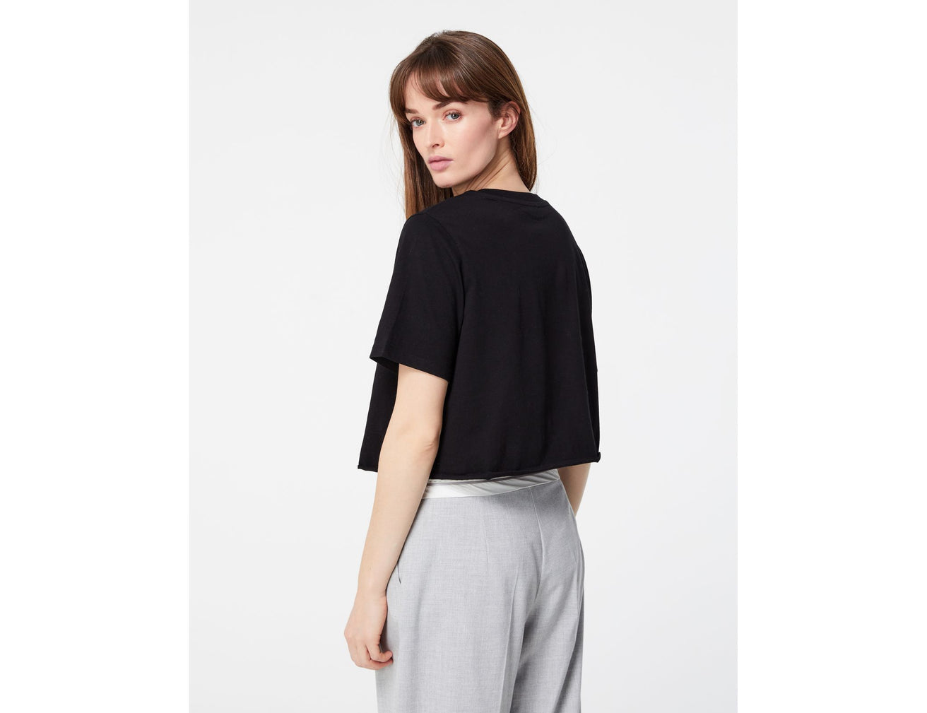 T-shirt court oversize noir - Image 4