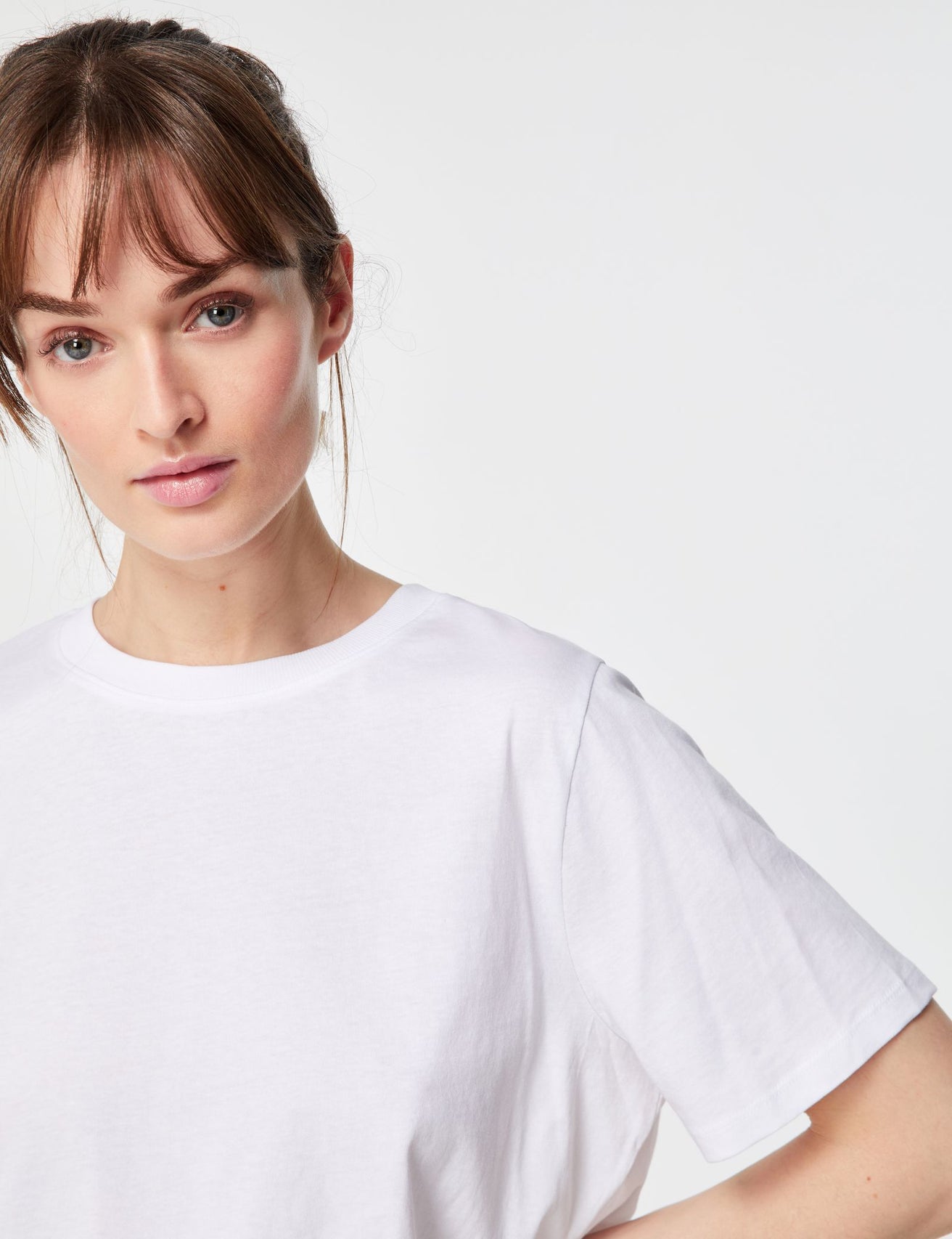 T-shirt court oversize blanc - Image 3