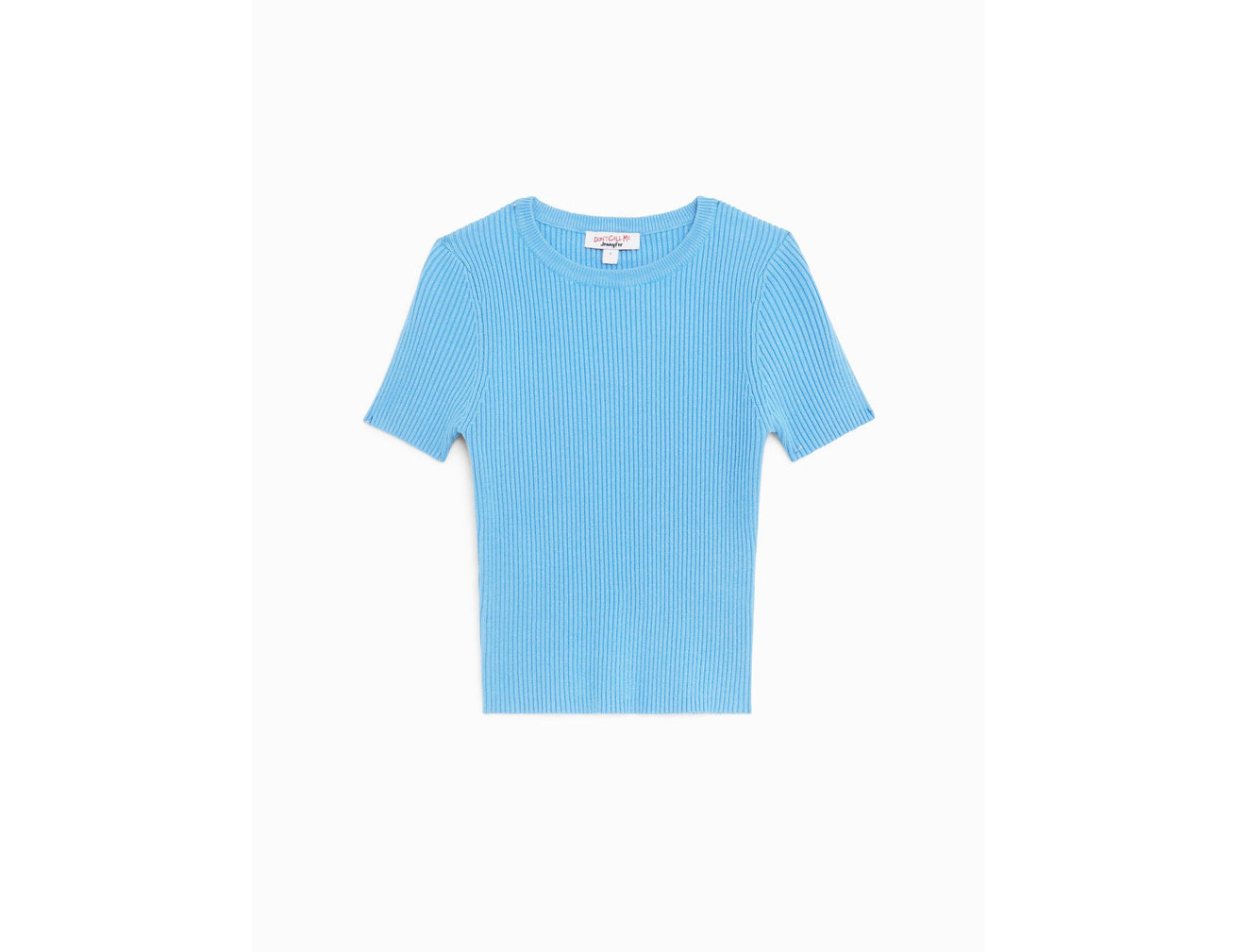 Pull côtelé bleu - Image 1