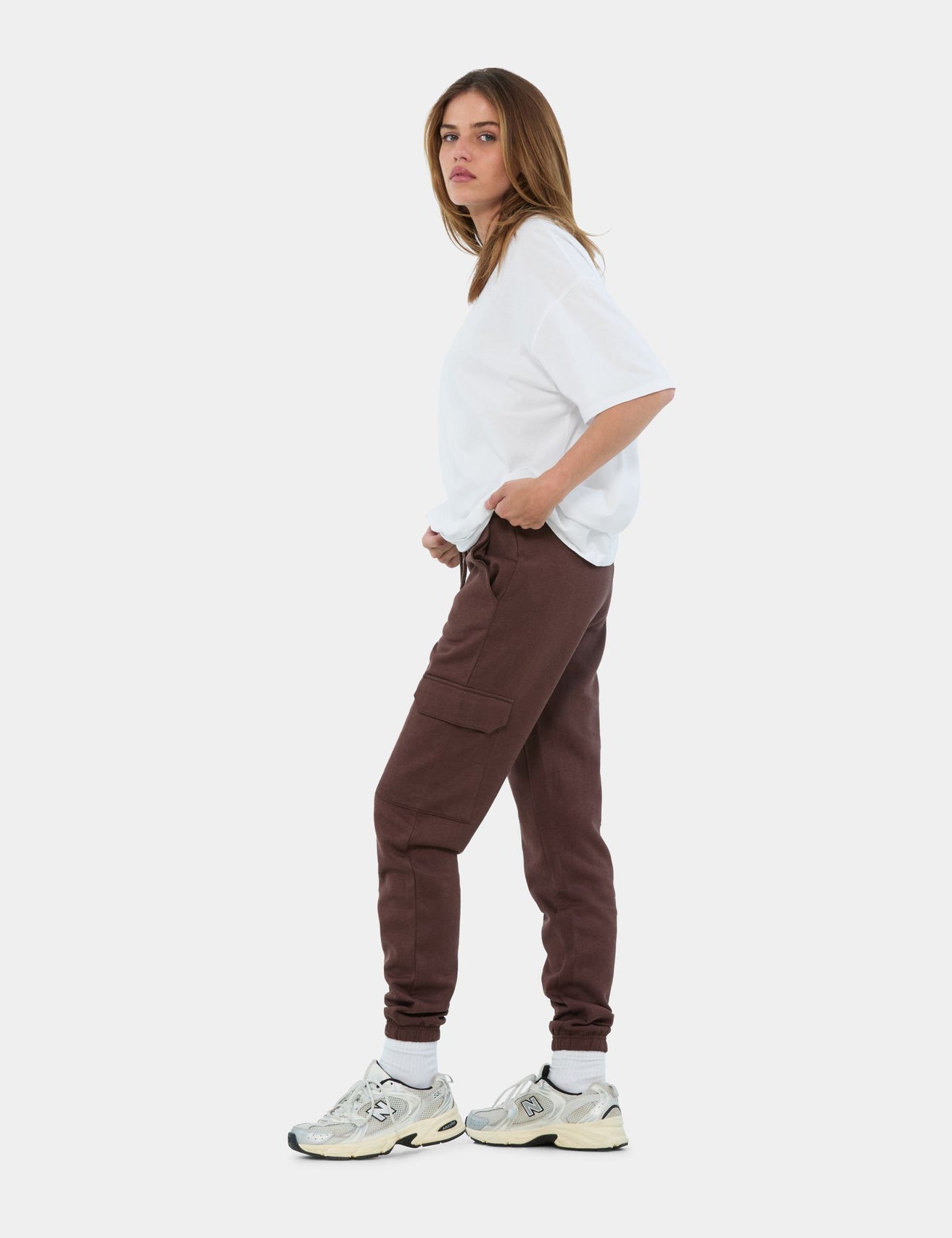 Jogging cargo marron foncé - Image 2