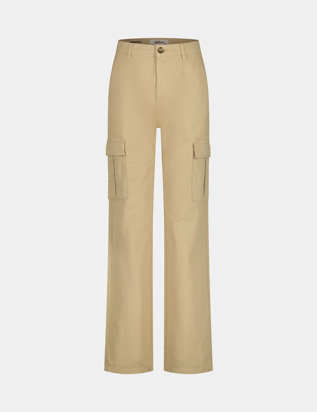 Pantalon cargo straight beige