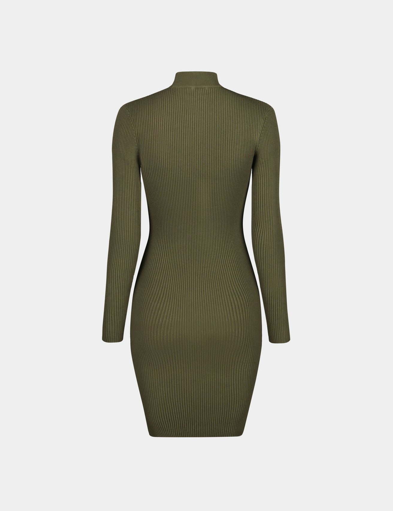 Robe en maille verte olive - Image 4