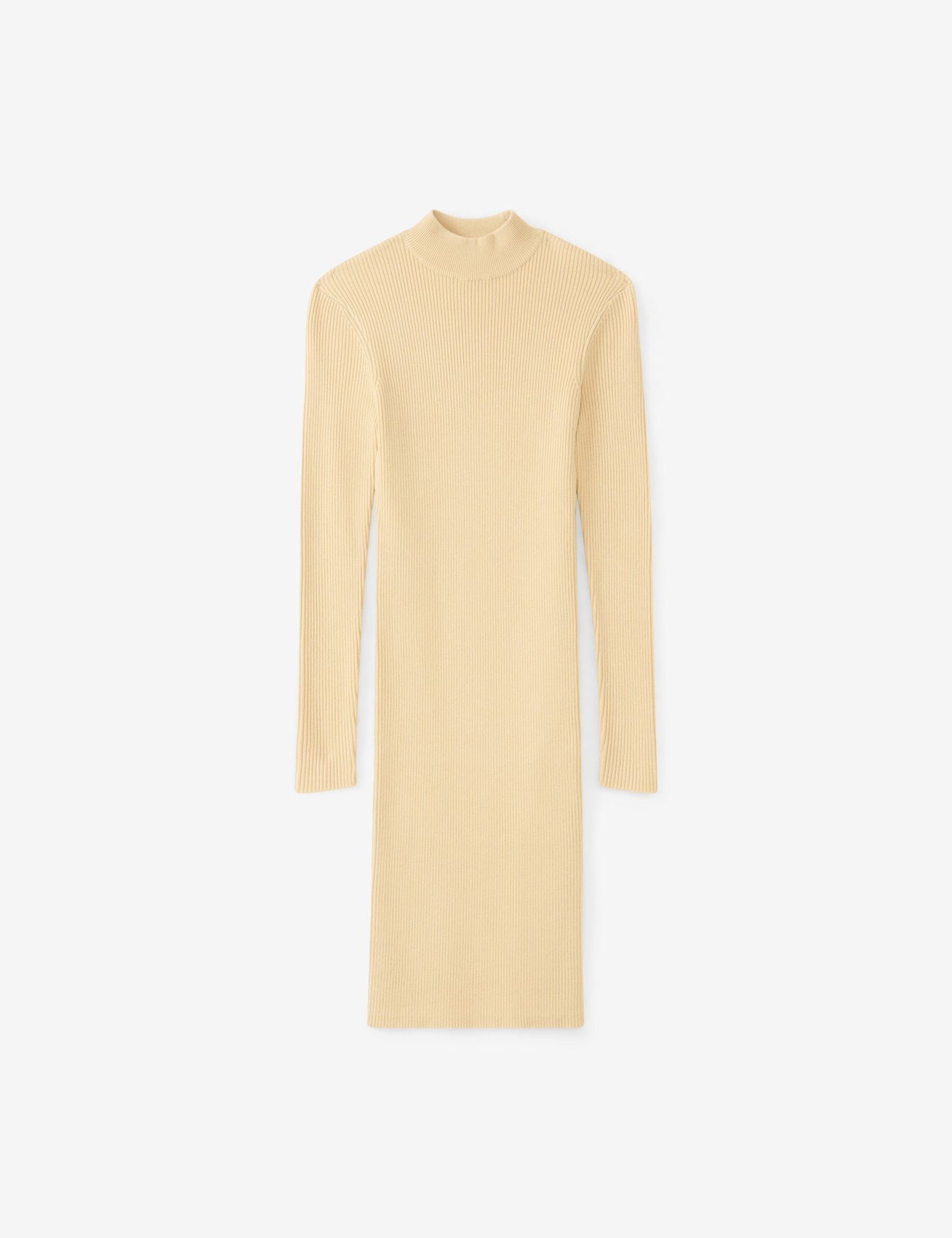 Robe en maille beige foncé - Image 1