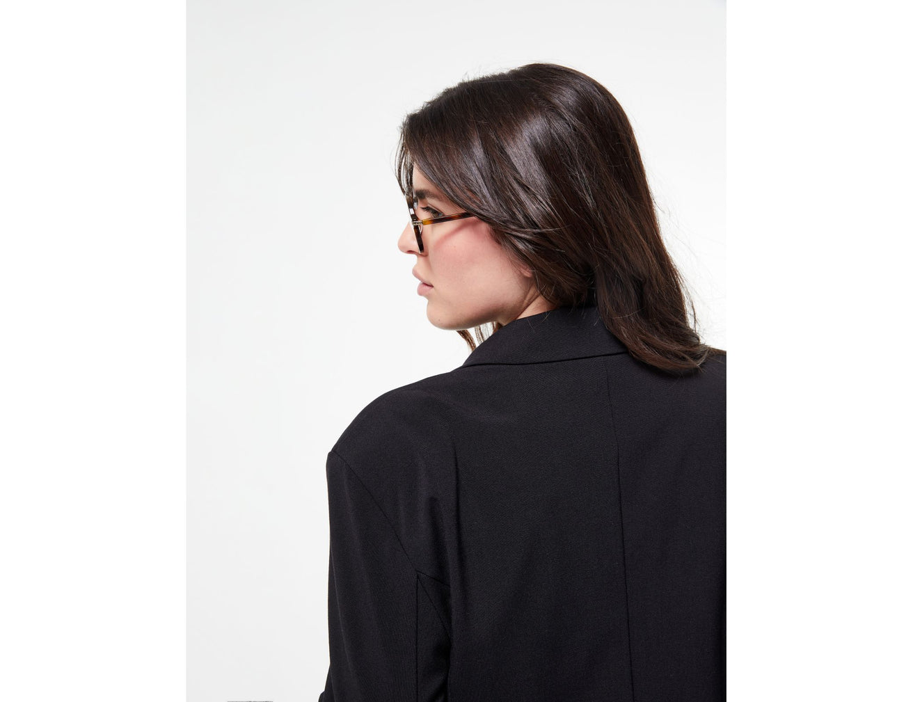Veste blazer courte noire - Image 2