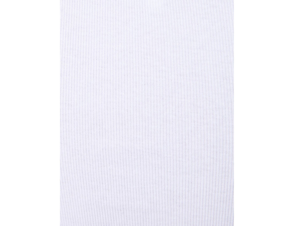 Débardeur basique côtelé blanc