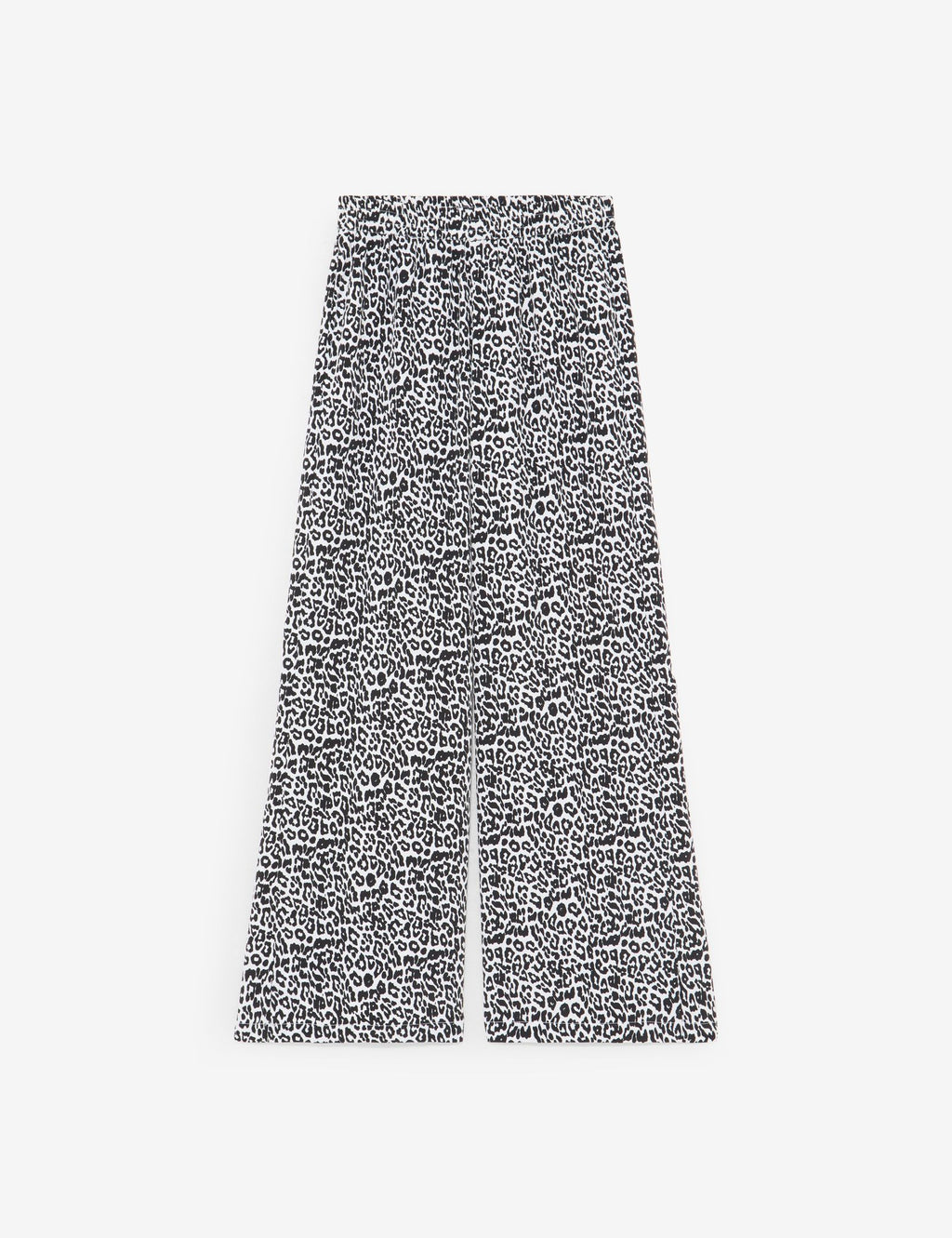 Pantalon léopard noir et blanc