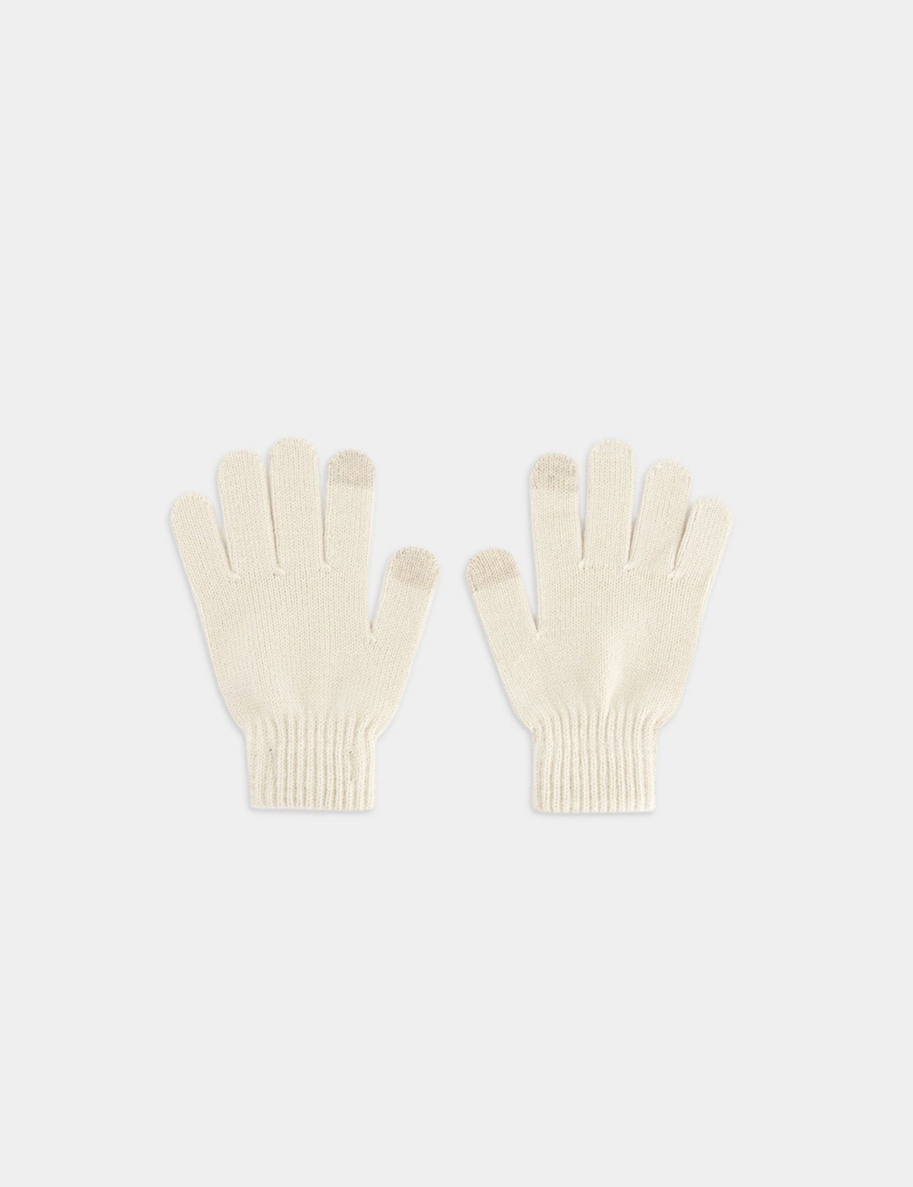 Lot de 2 paires de gants, marron et crème - Image 1