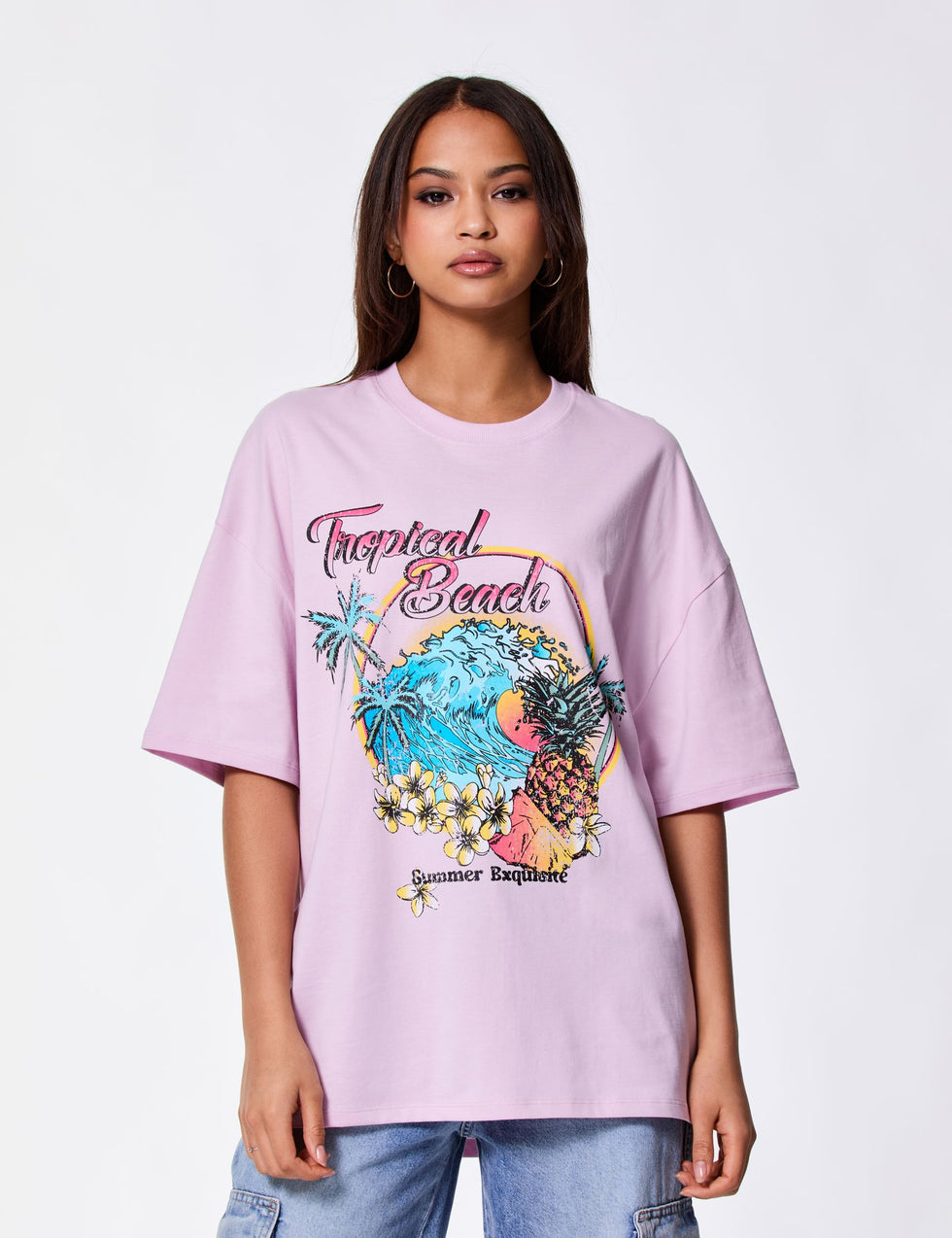 T-shirt oversize imprimé malabar
