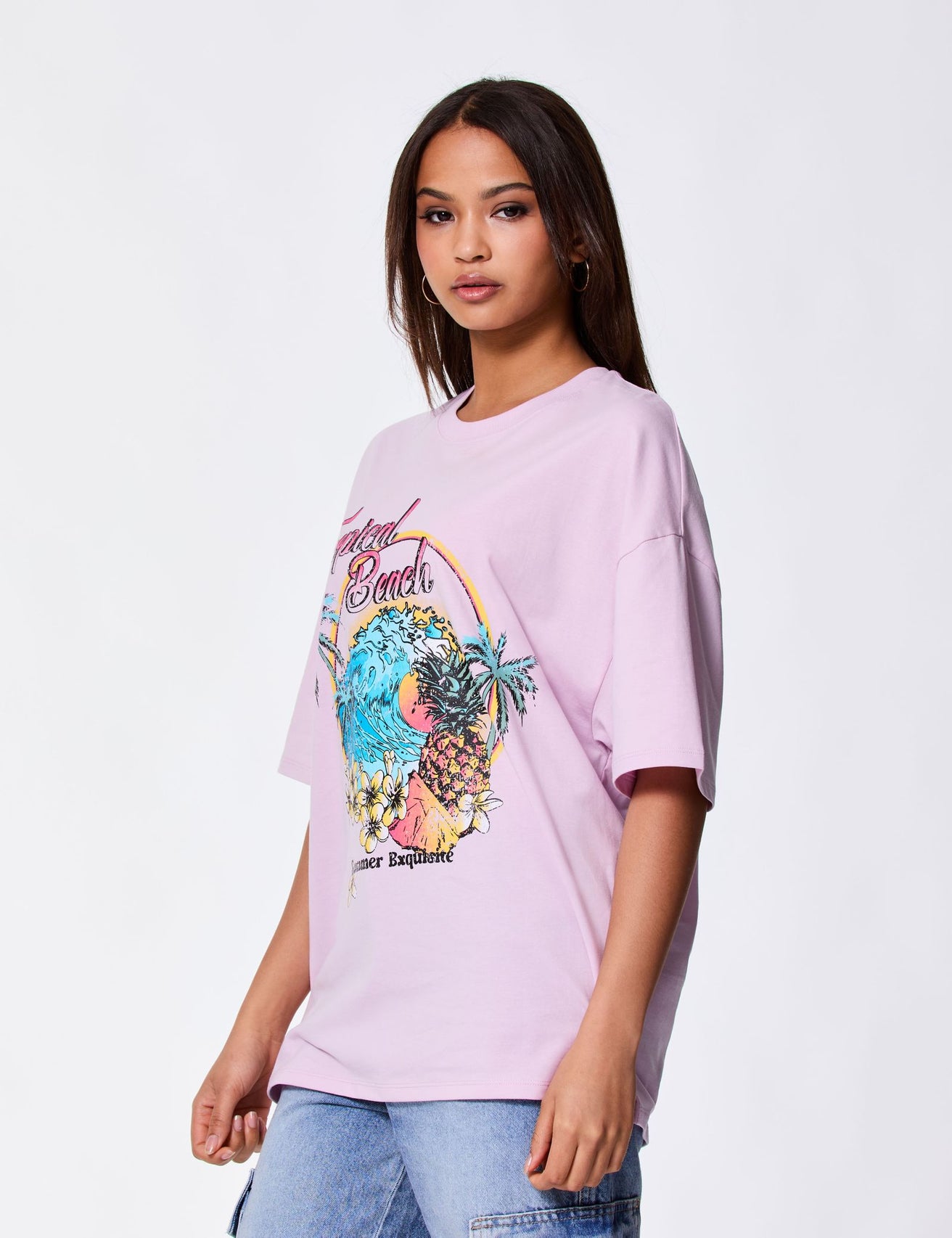 T-shirt oversize imprimé malabar - Image 3