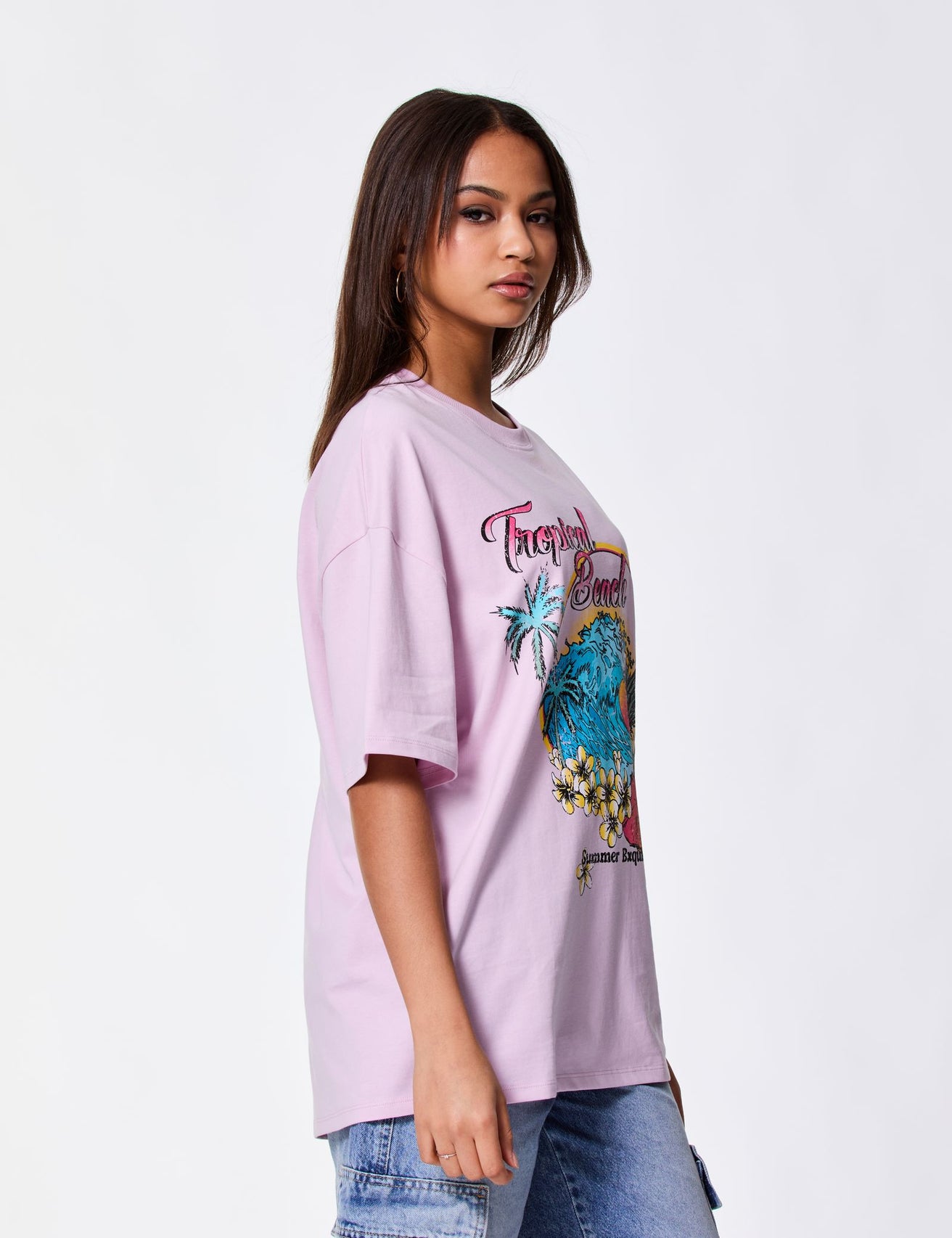 T-shirt oversize imprimé malabar - Image 4