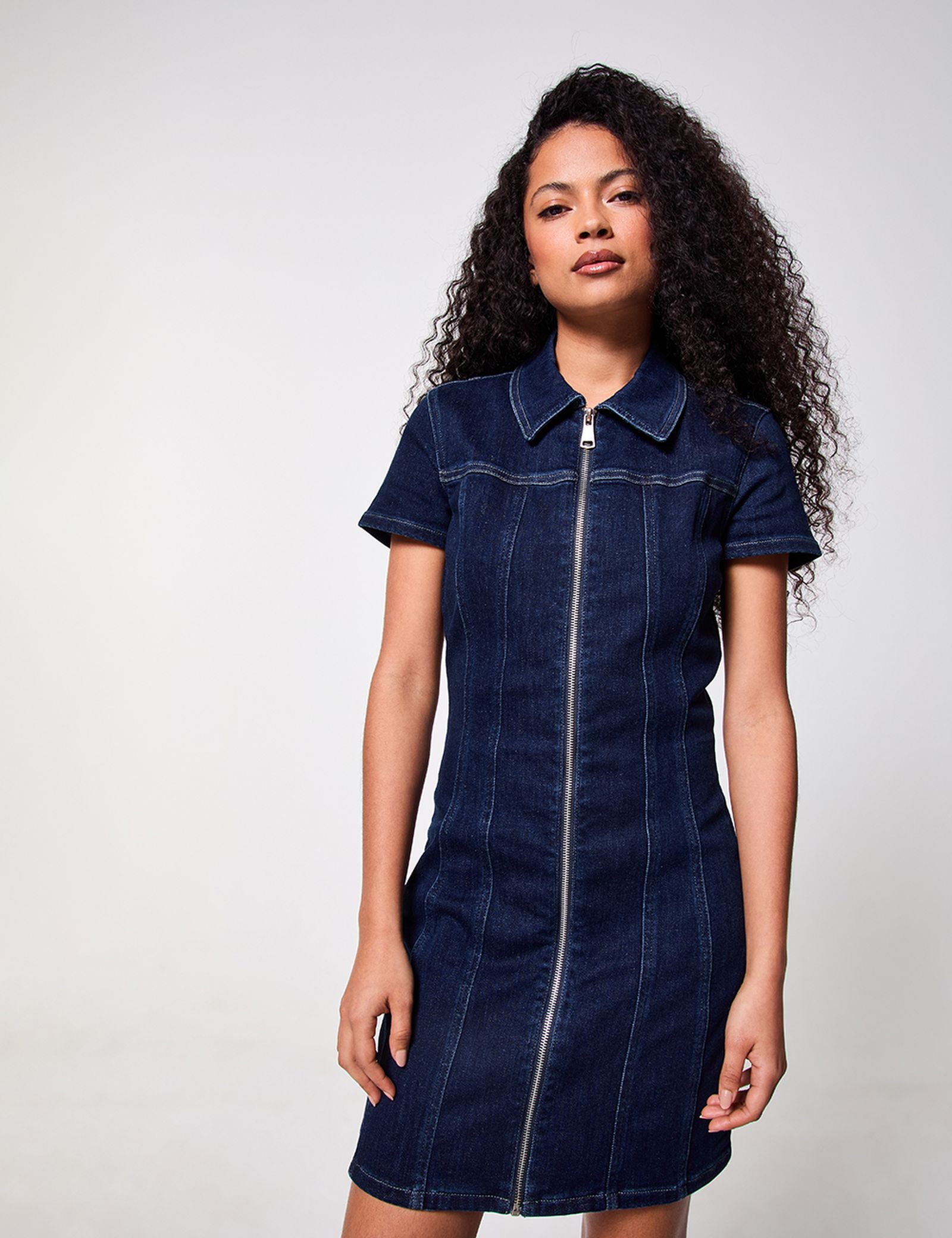 Robe en jean bleue Jennyfer