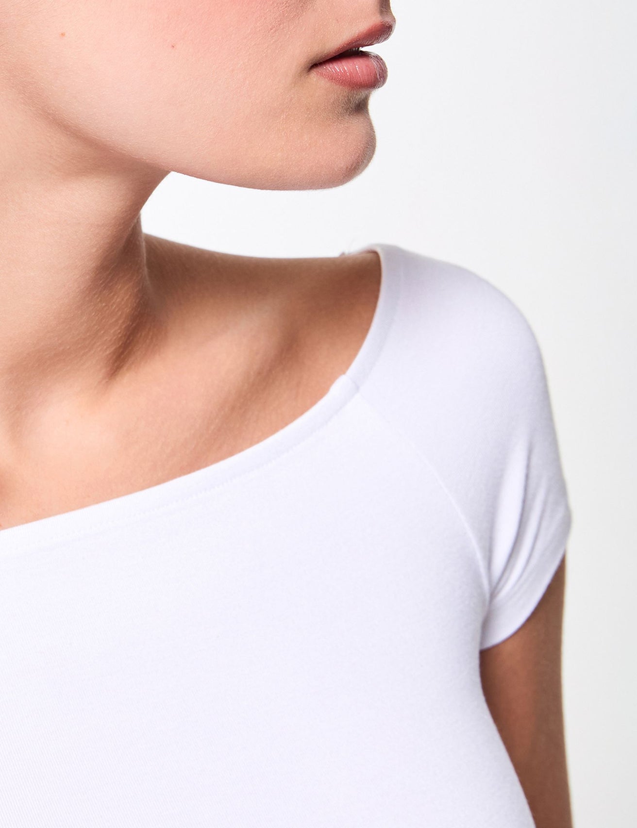 T-shirt col bardot blanc - Image 5