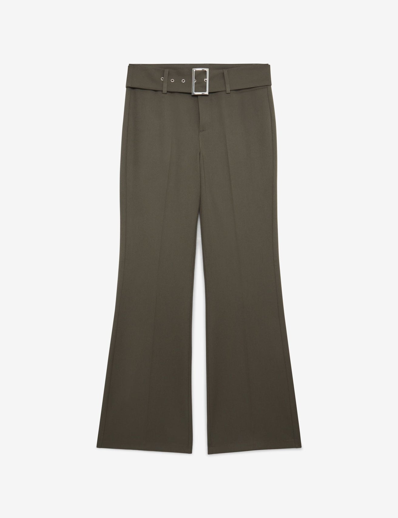 Pantalon de tailleur coupe flare kaki - Image 6