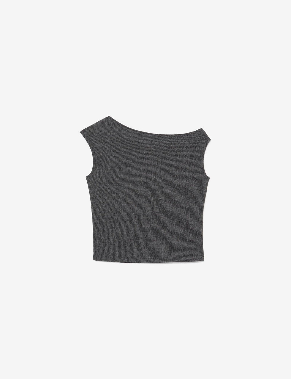 T-shirt gris asymétrique