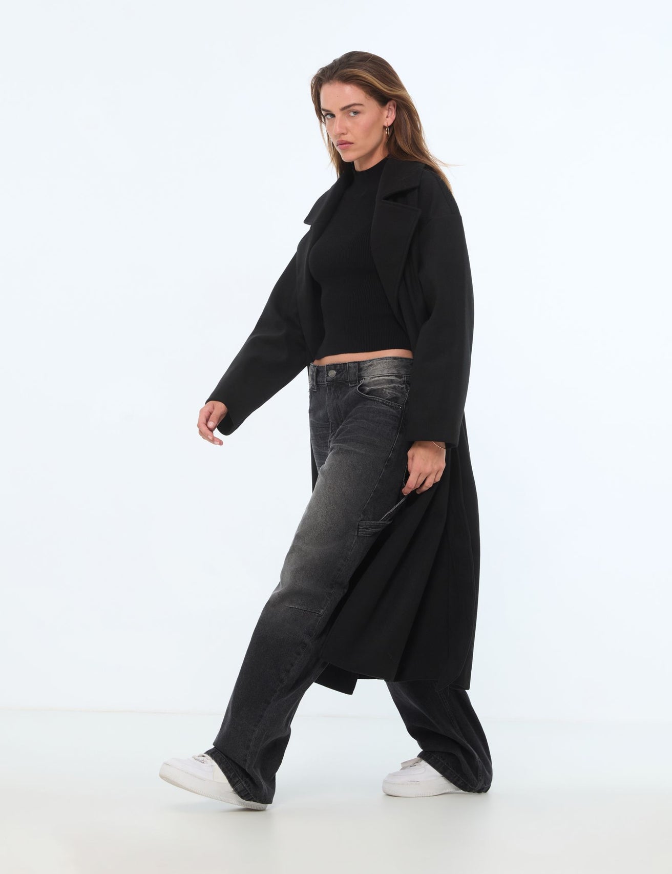Manteau long noir - Image 3