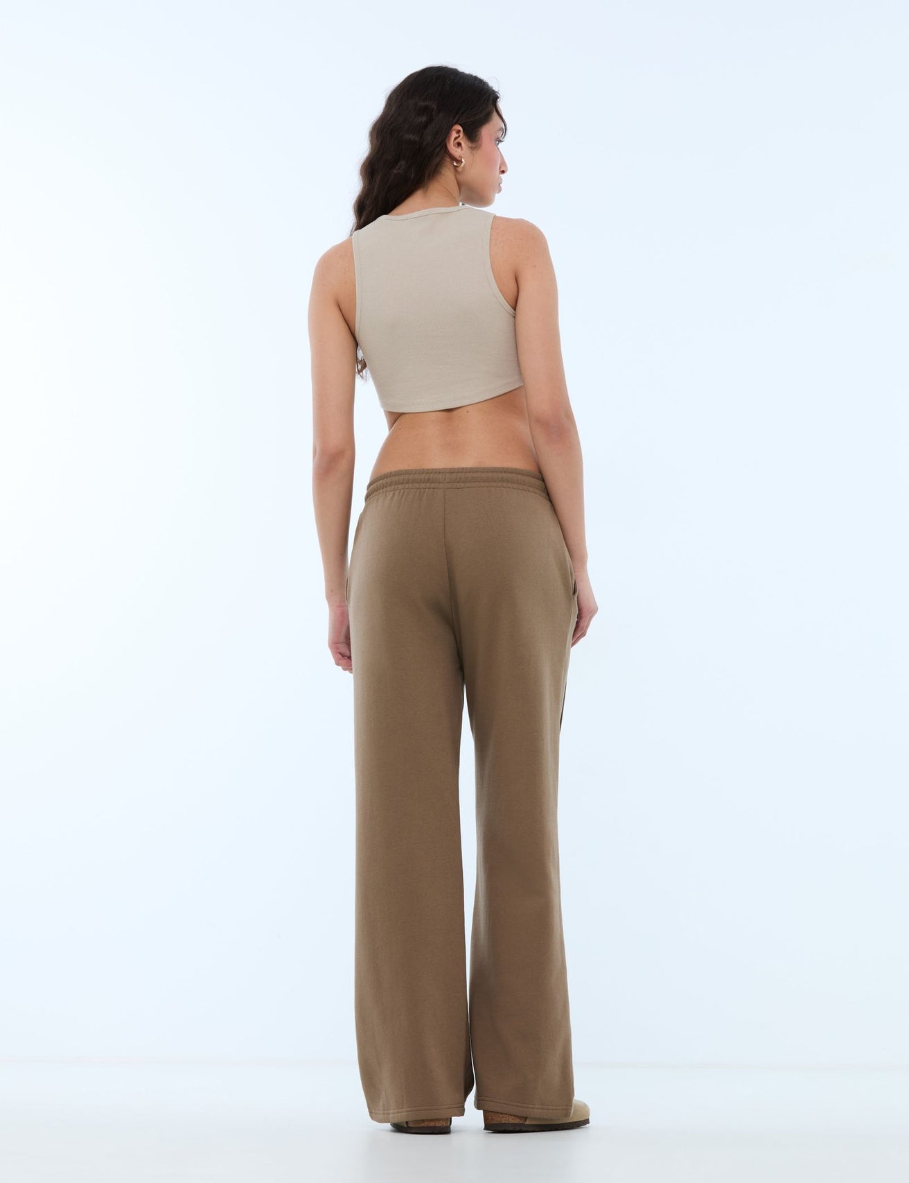 Jogging flare marron clair - Image 2