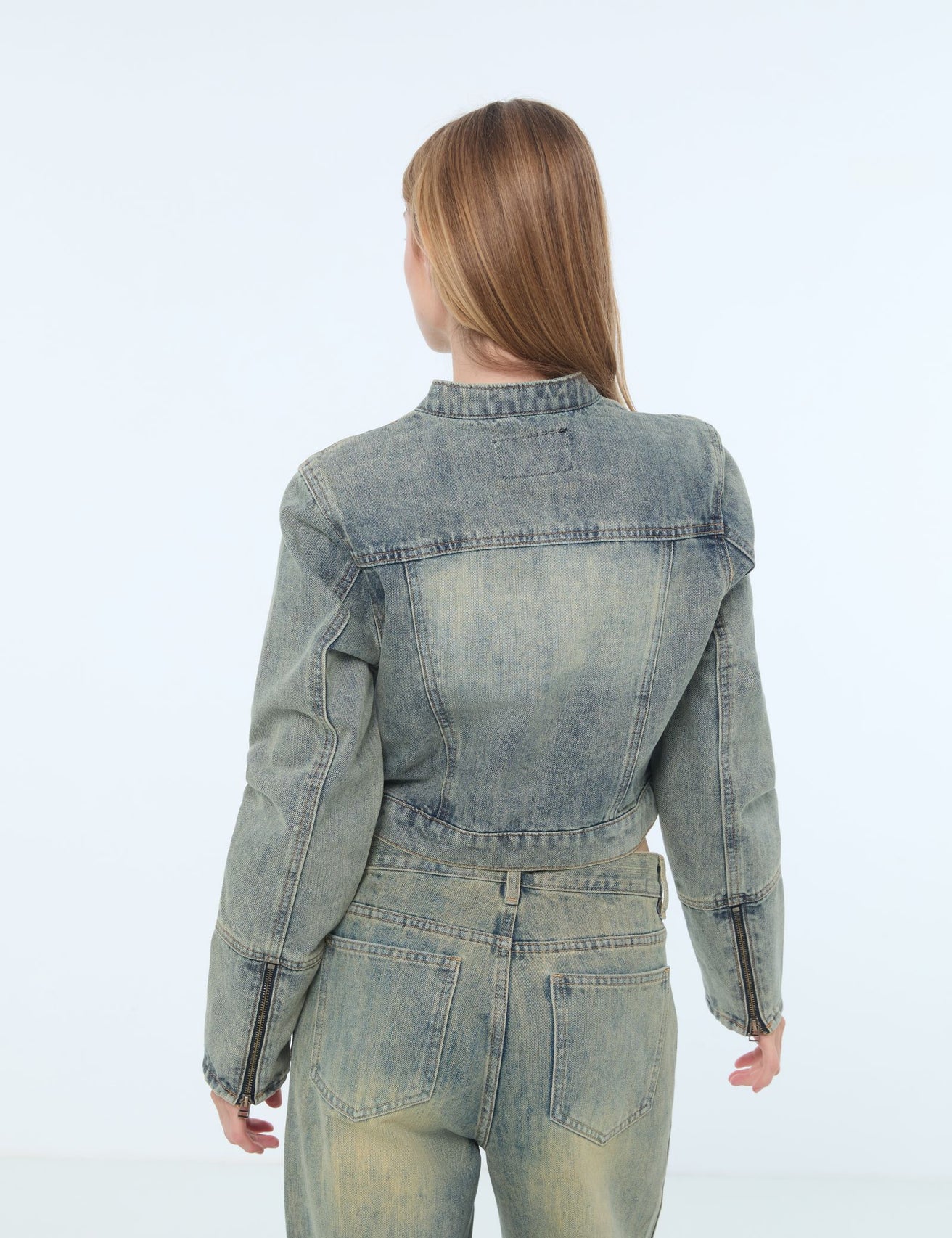 Veste en jean bleue jean - Image 2