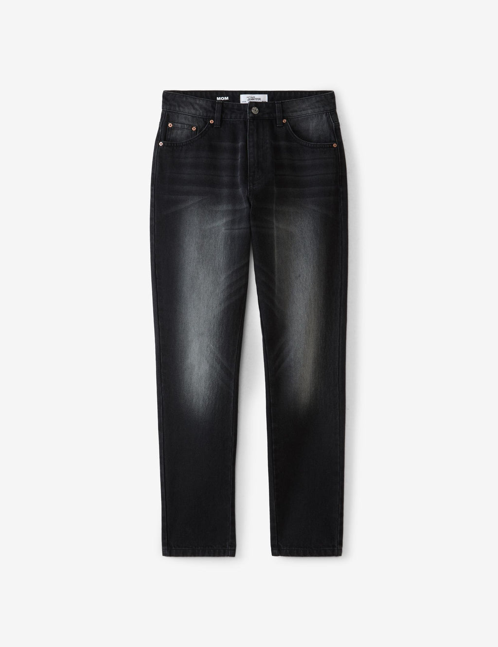 Jean mom taille haute noir