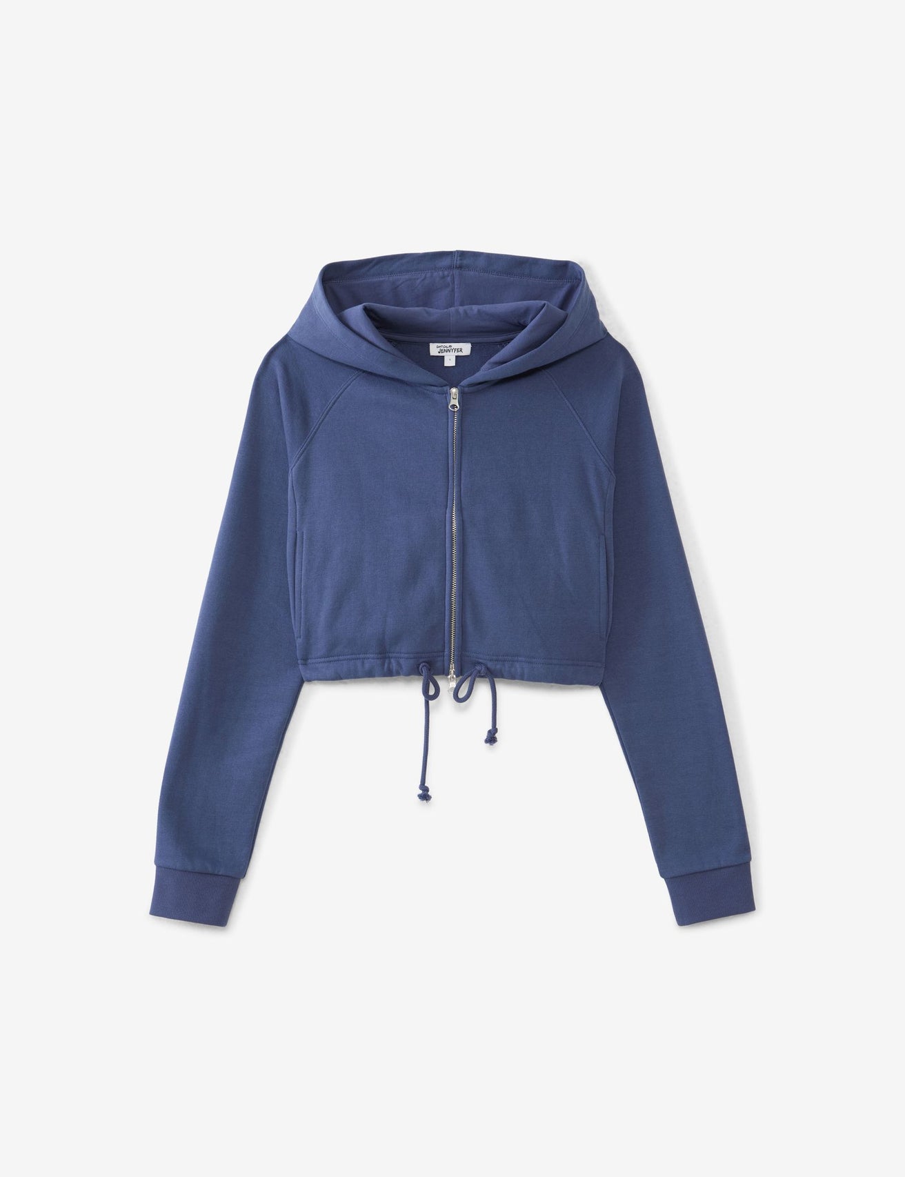 Sweatshirt zippé bleu ardoise - Image 1