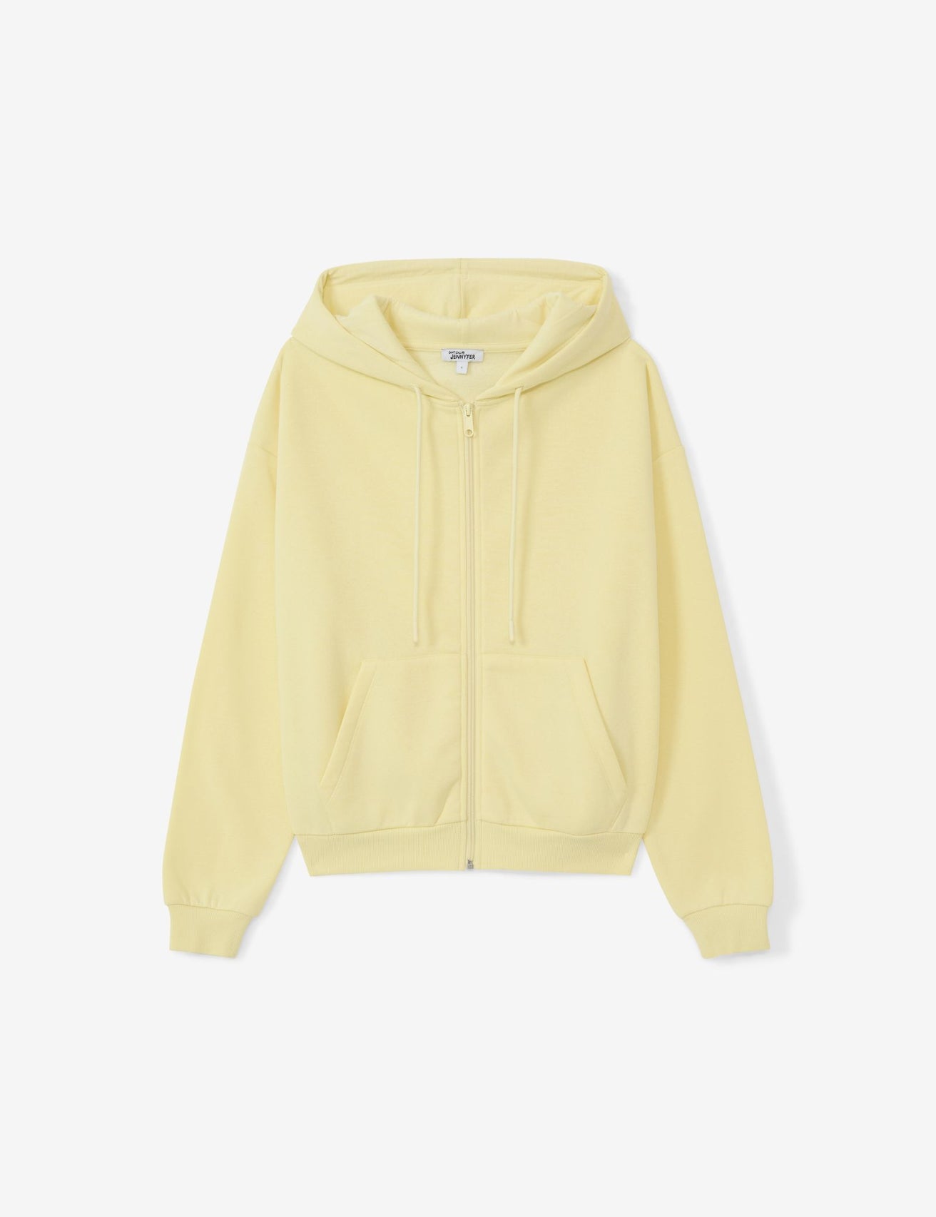 Sweat à capuche zippé vanille - Image 1