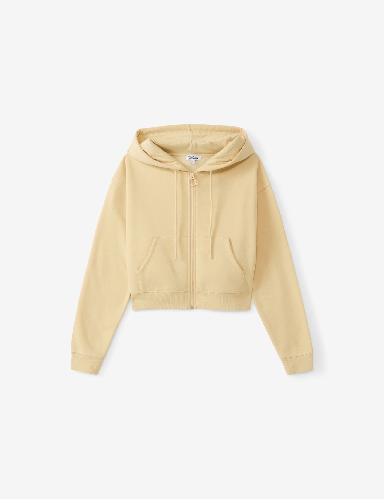 Sweat oversize zippé beige moyen - Image 1
