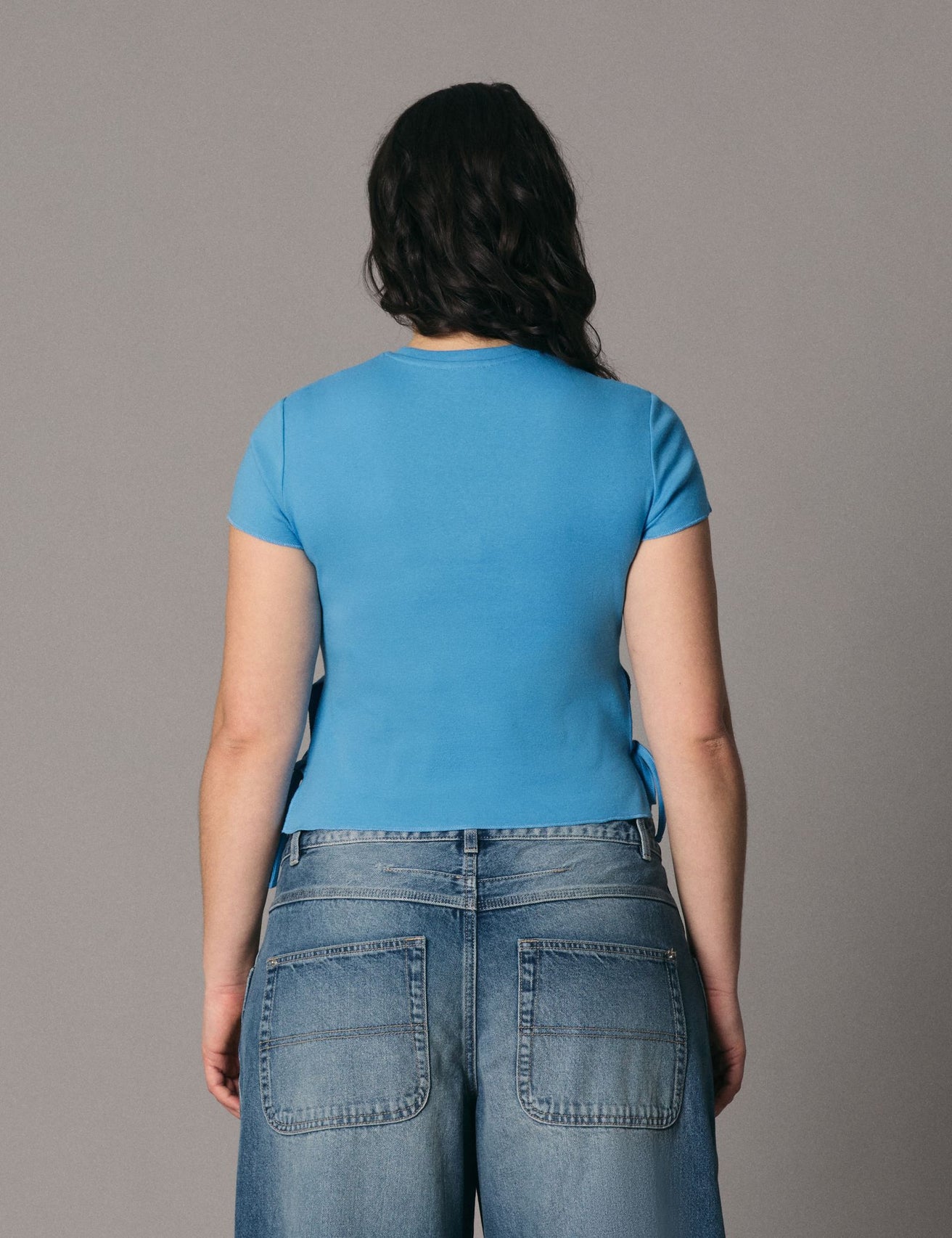 T-shirt  bleu azur - Image 2