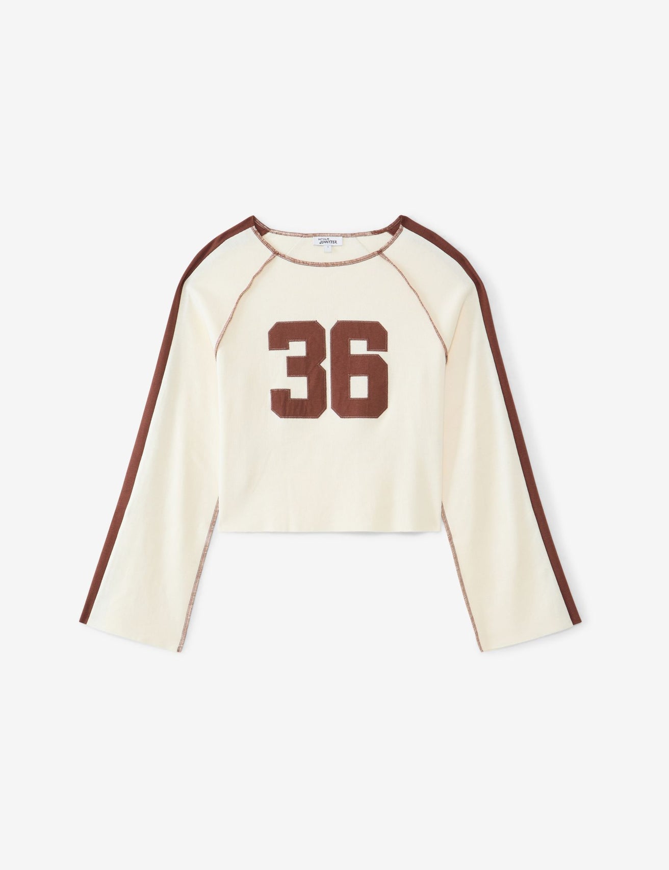 Pull court sable et marron - Image 1