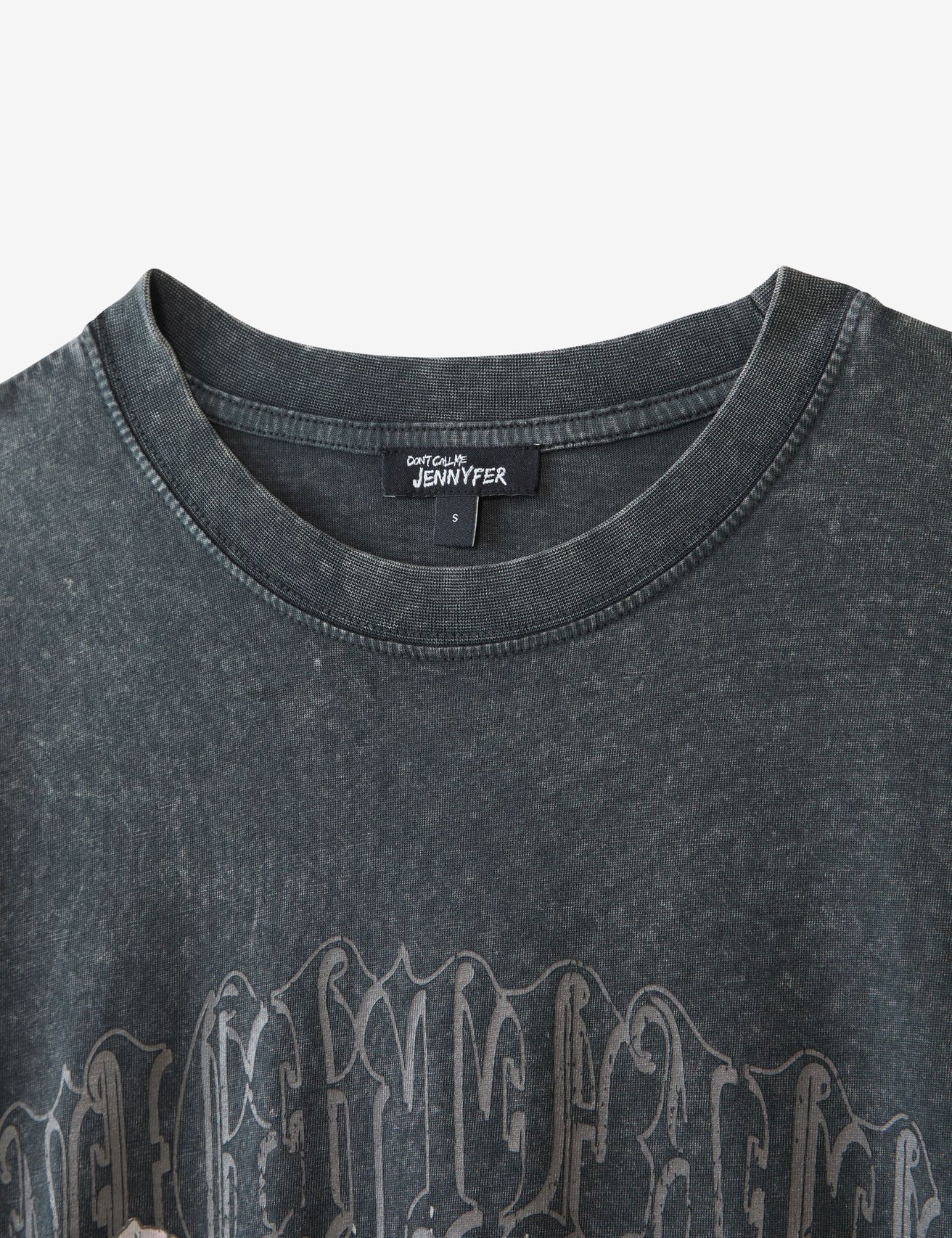 T- shirt fleuri noir - Image 6