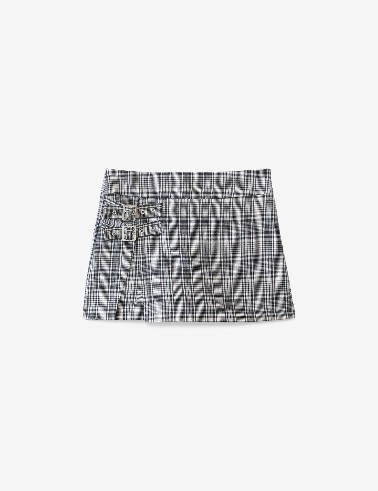 Short jupe à carreaux noir et blanc - Image 4
