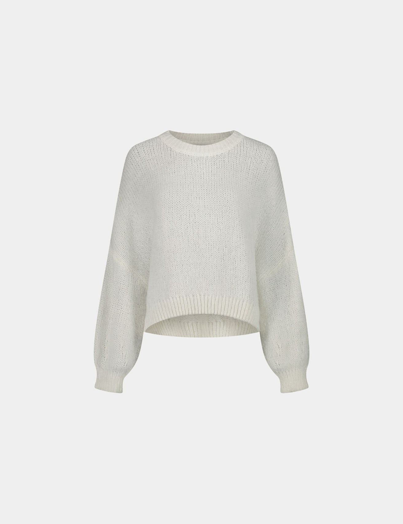 Pull oversize en mélange de laine écru - Image 4