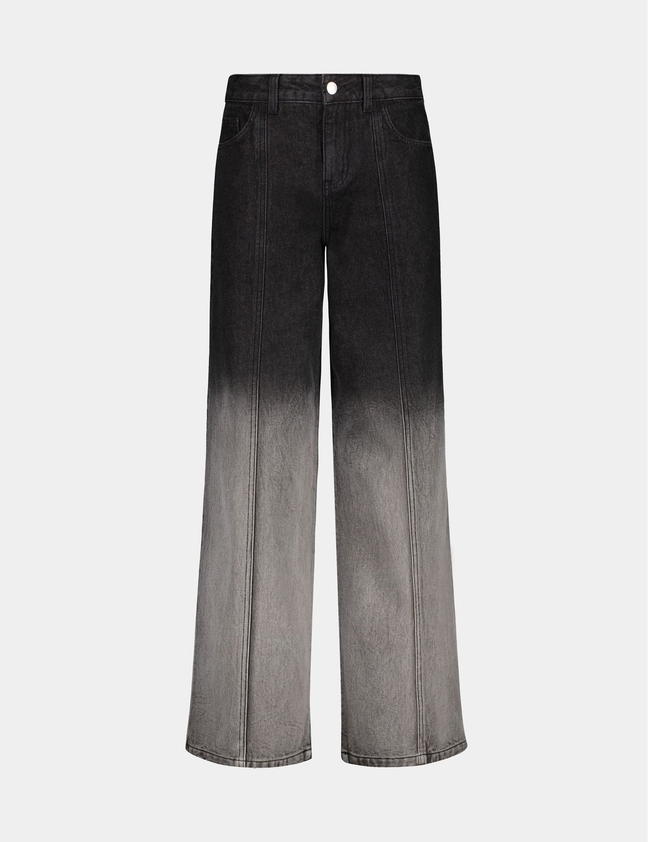 Jean Wide Leg taille médium dégradé noir - Image 5