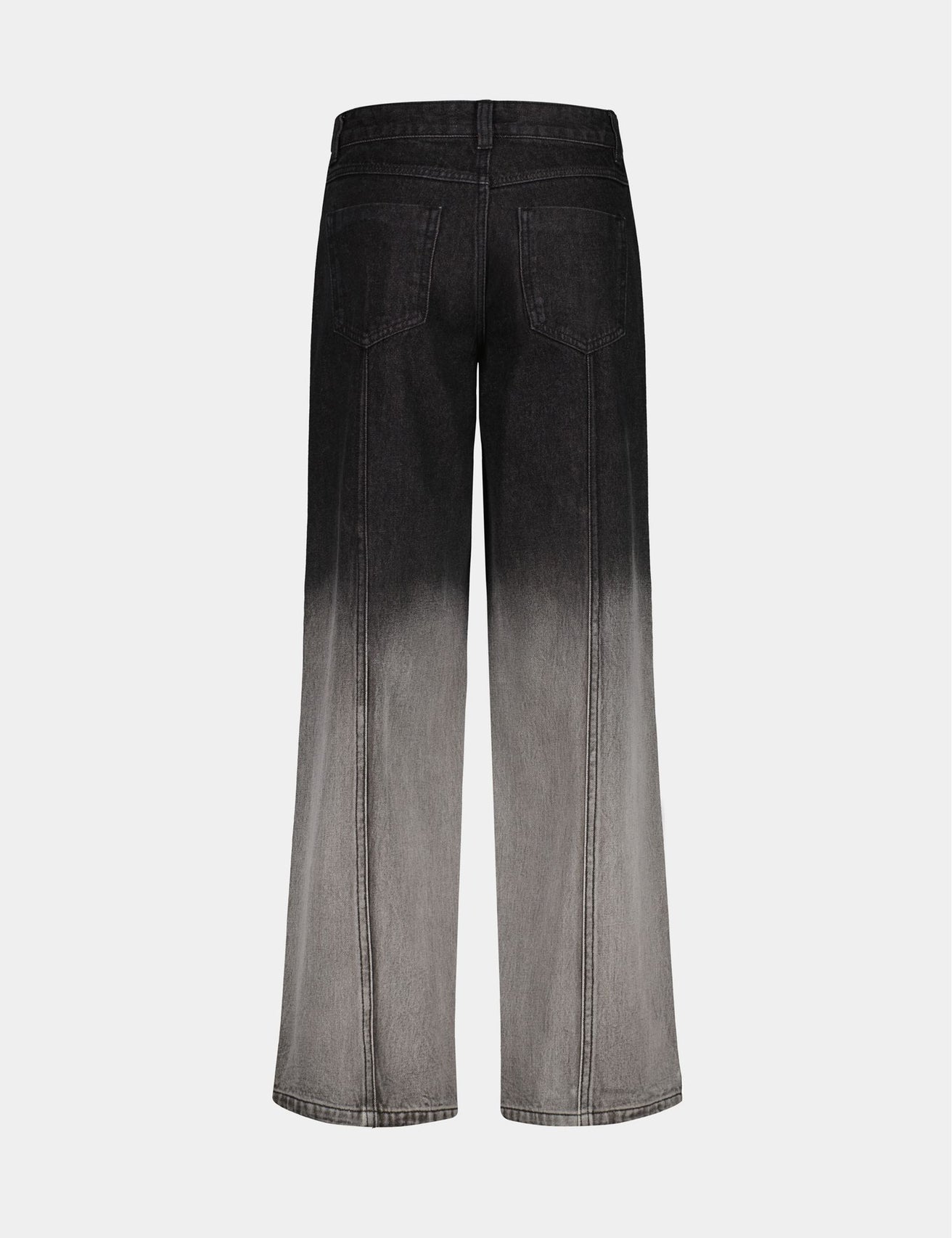 Jean Wide Leg taille médium dégradé noir - Image 4