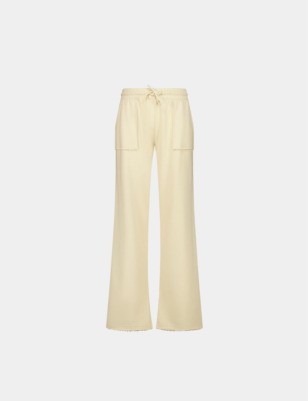 Jogging à bords francs beige clair