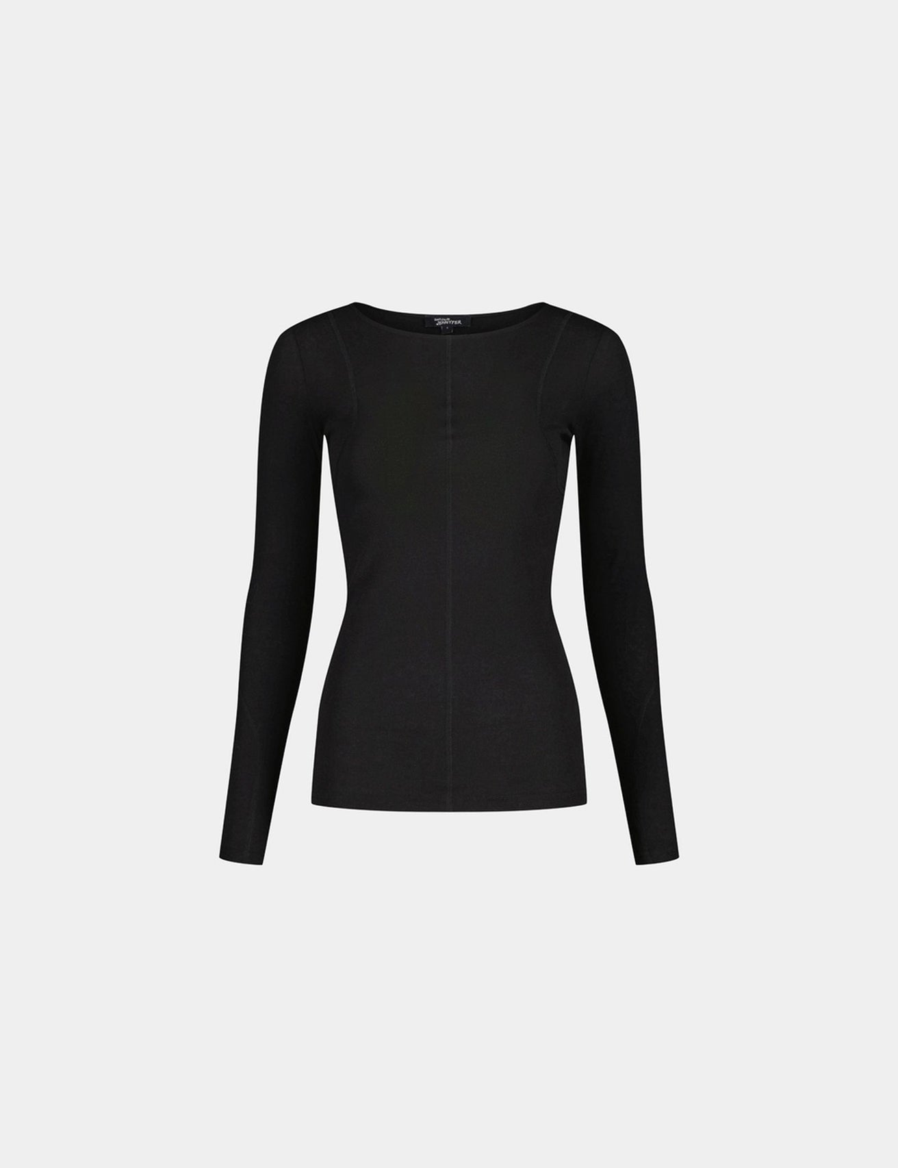 T-shirt noir avec surpiqures - Image 4