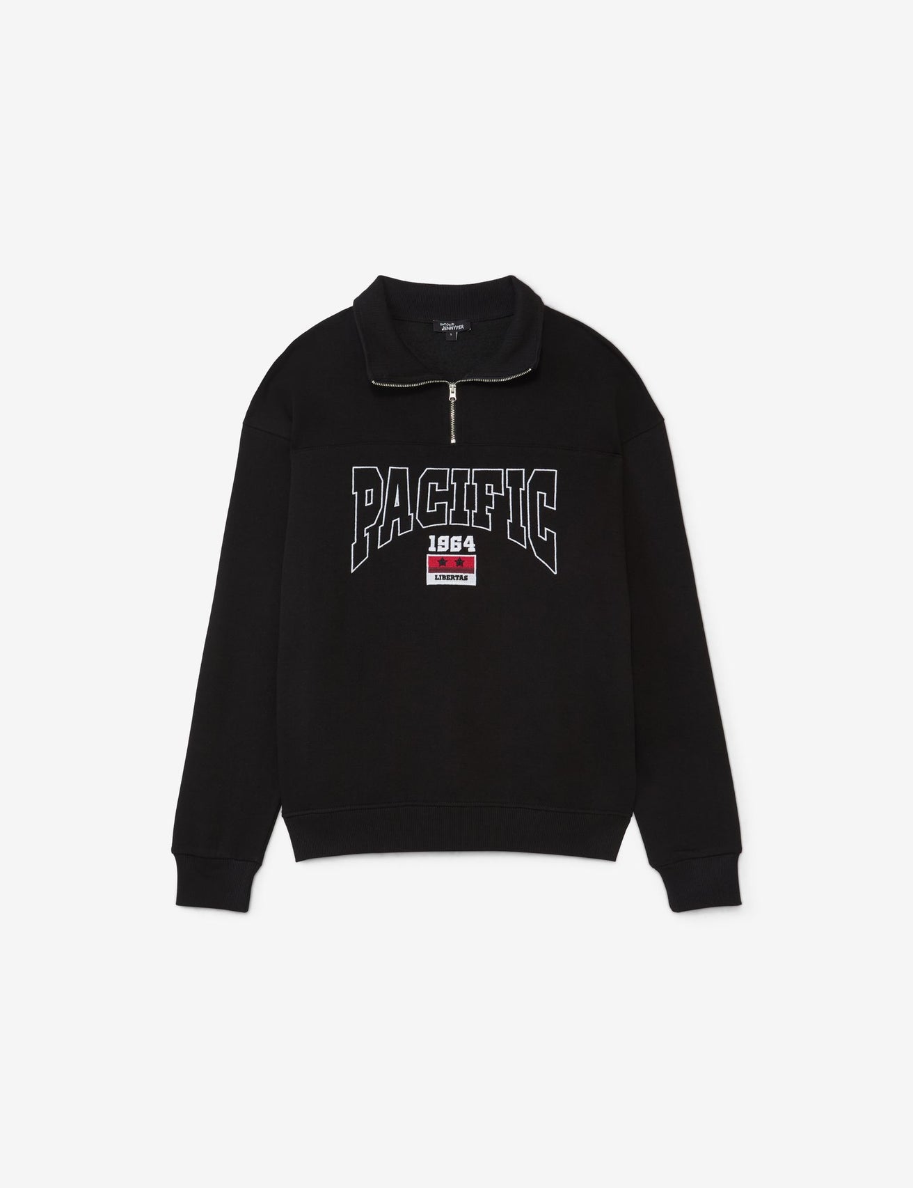 Sweat "Pacific" à zip noir - Image 4