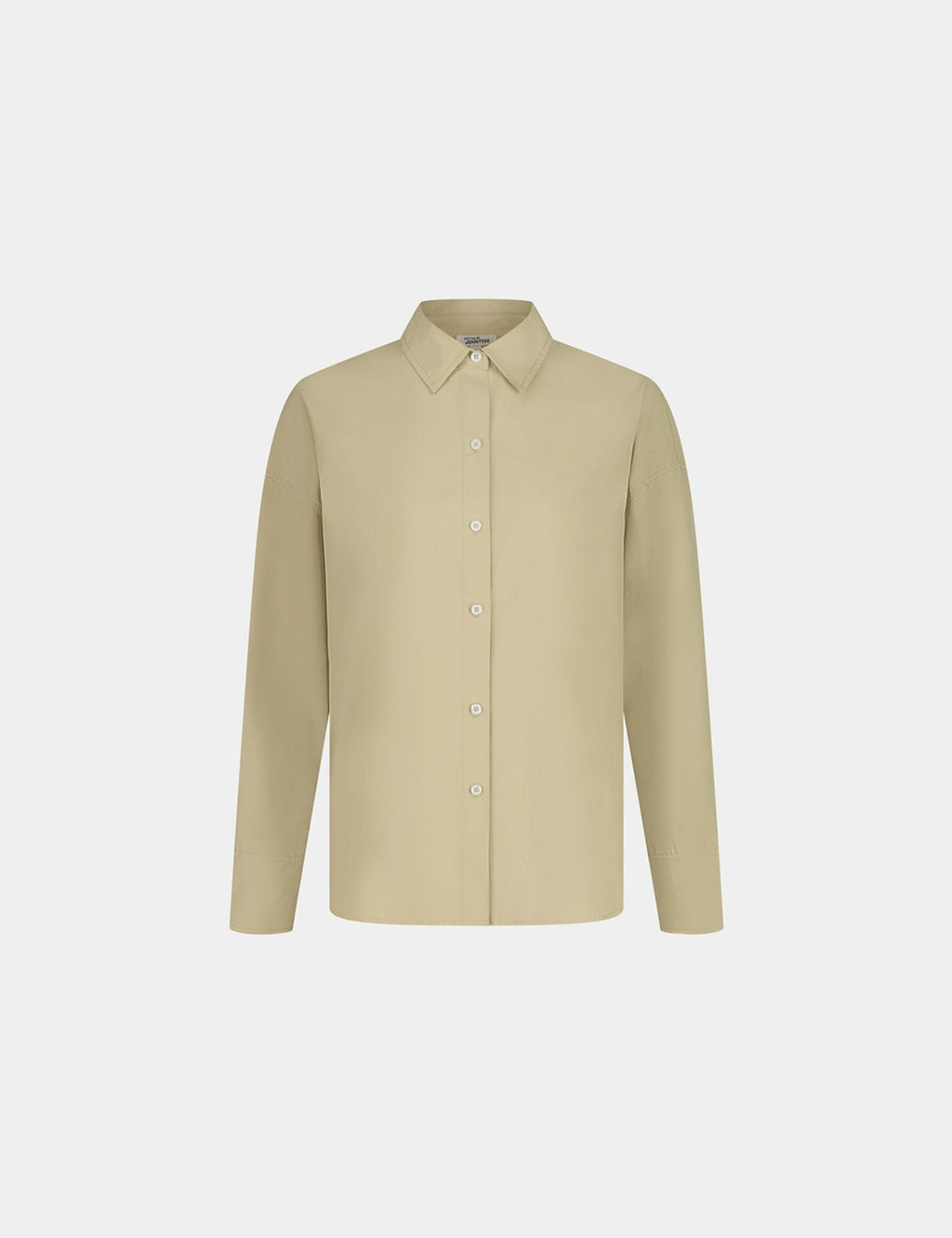 Chemise oversize beige kaki