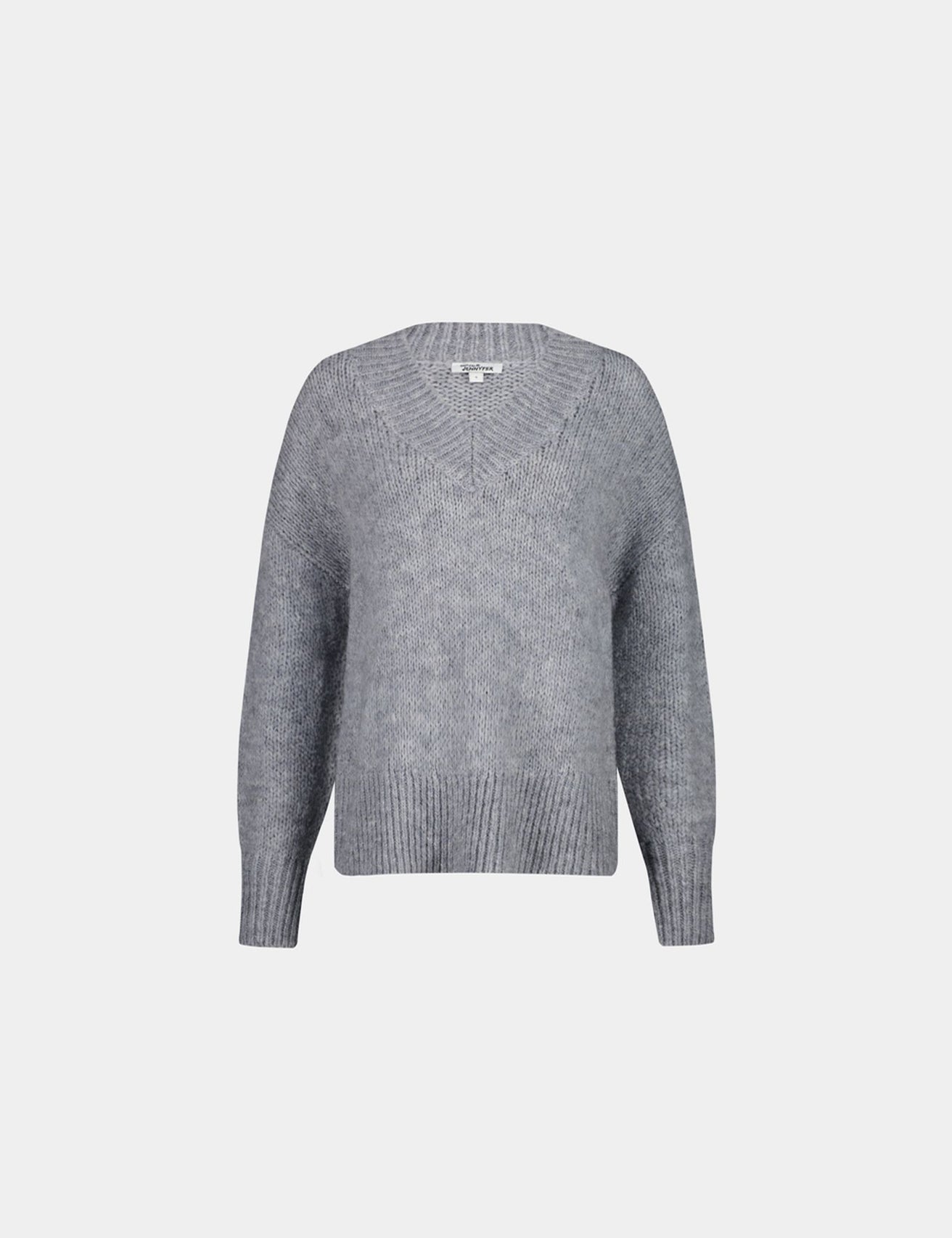 Pull en maille gris chine - Image 5