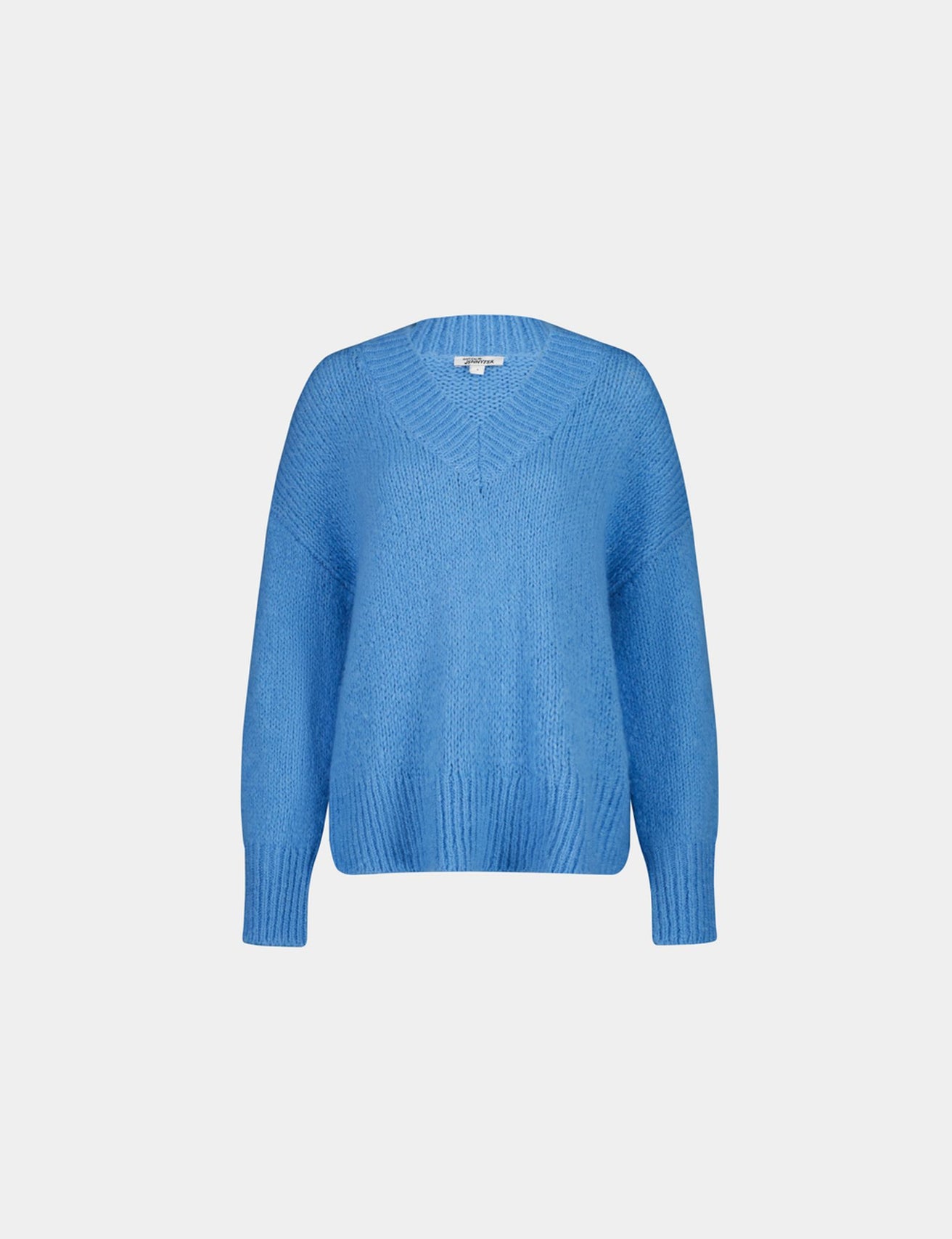 Pull en mélange de laine bleu azur - Image 4