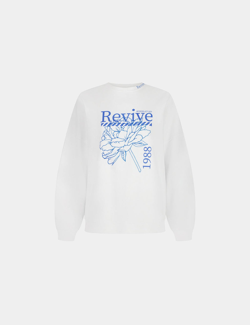 Sweat Oversize à message blanc
