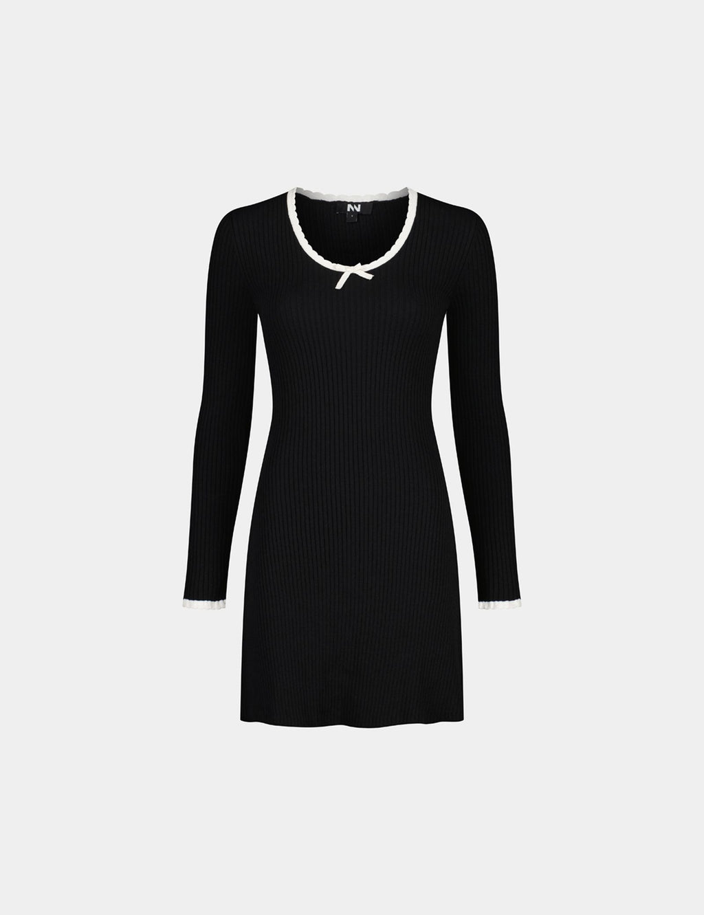 Robe longue à manches longues noir