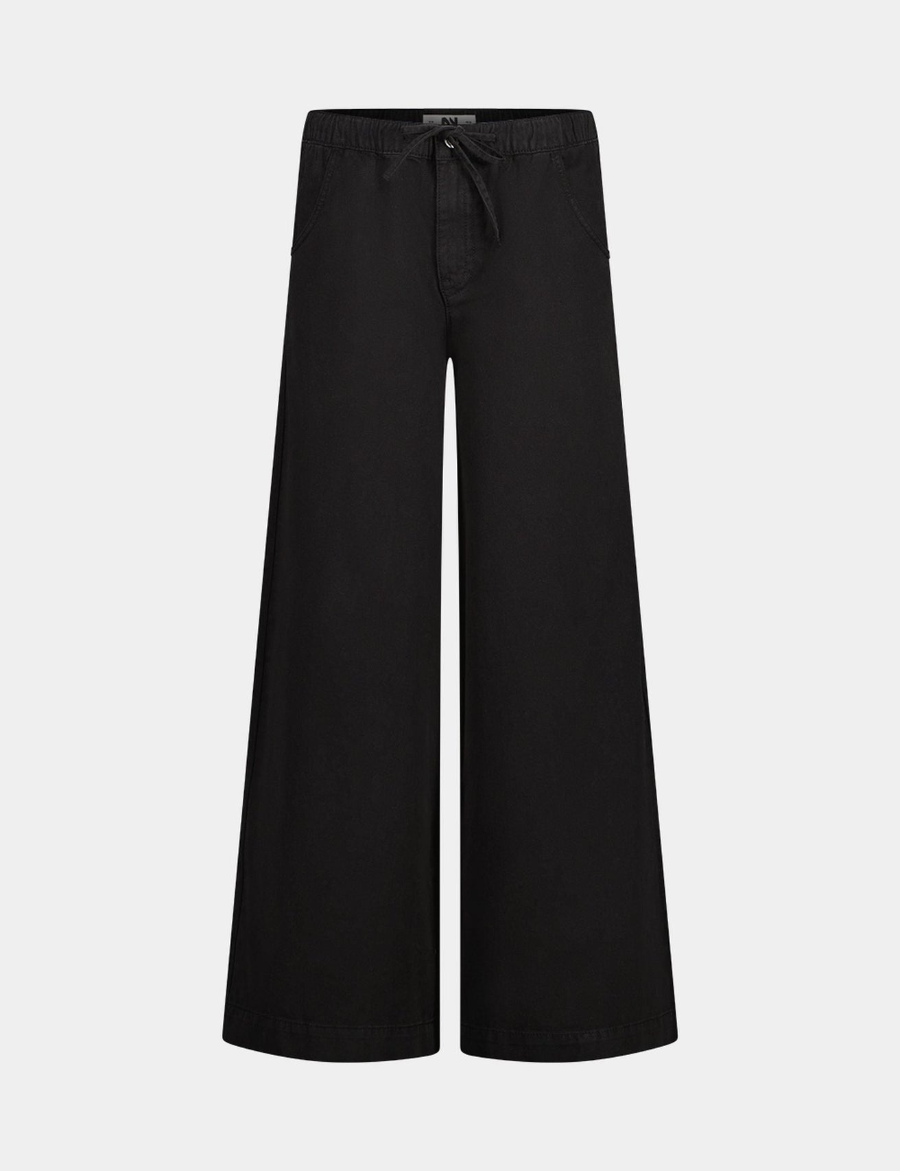 Pantalon wide leg taille basse noir - Image 4