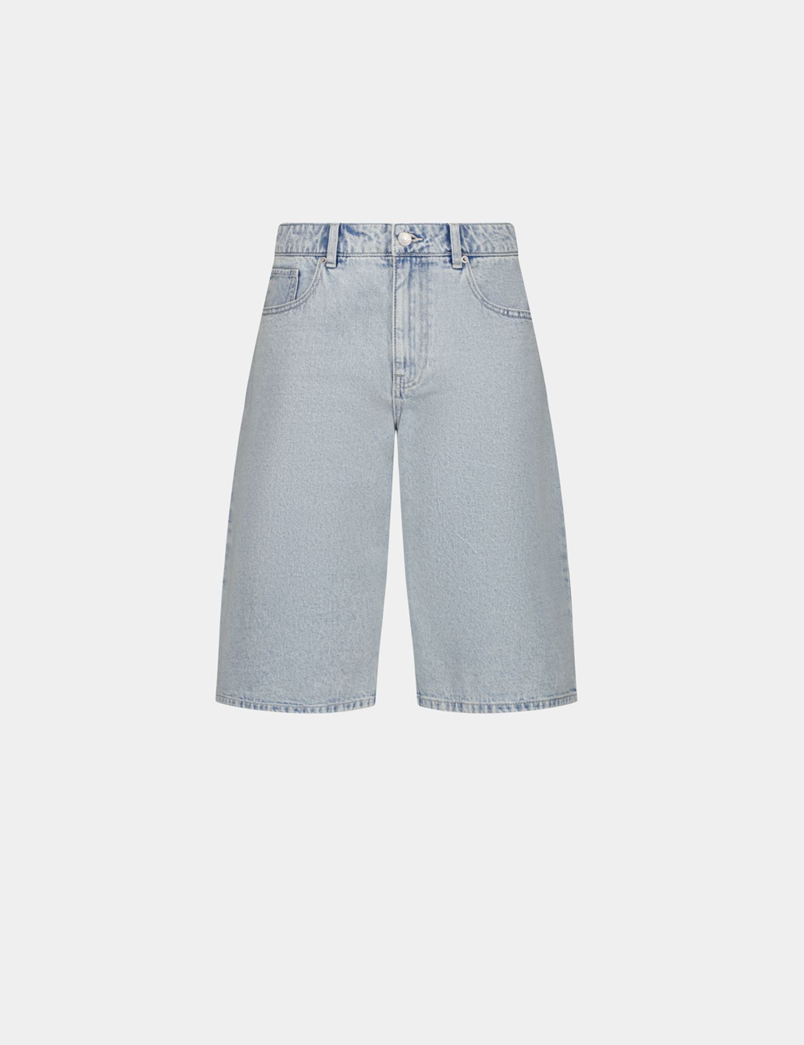 Bermuda taille basse bleu ciel