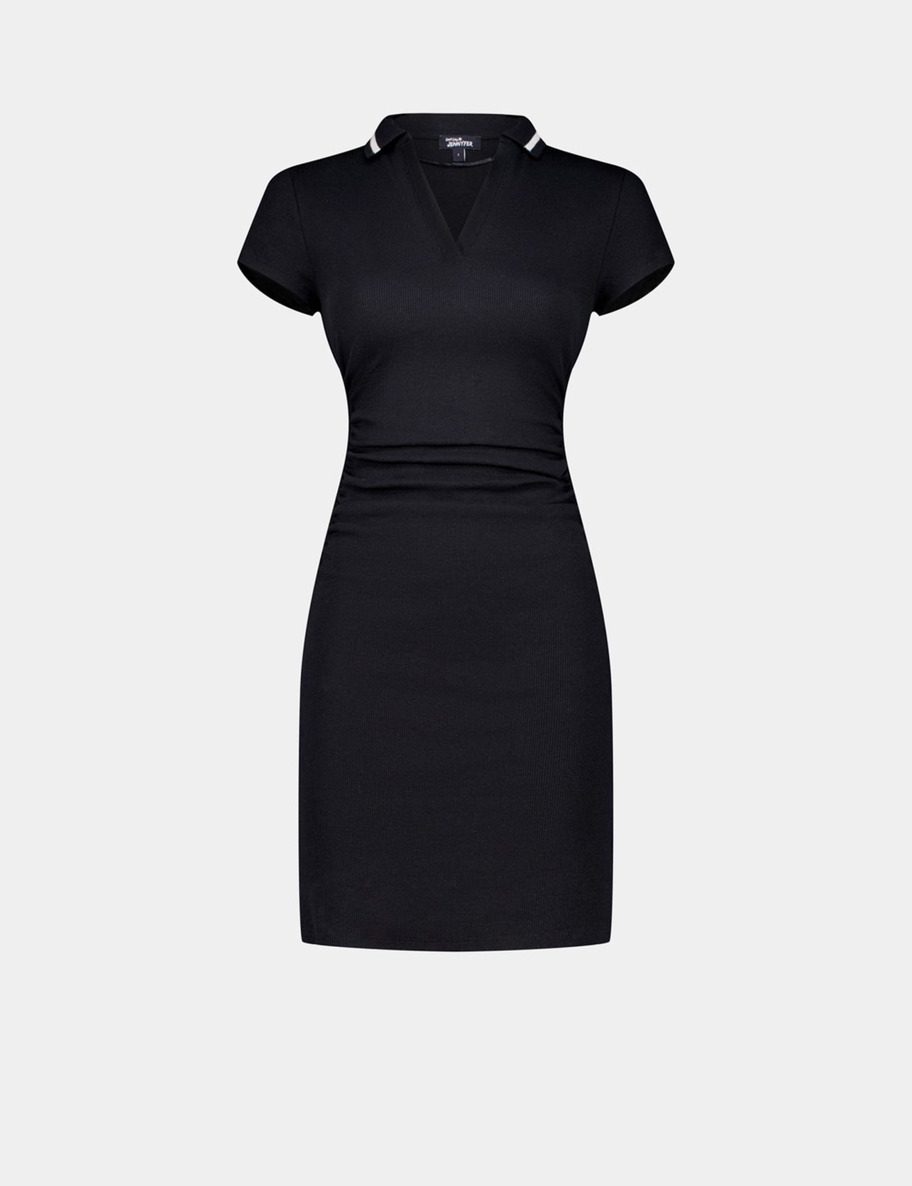 Robe noire à col - Image 1