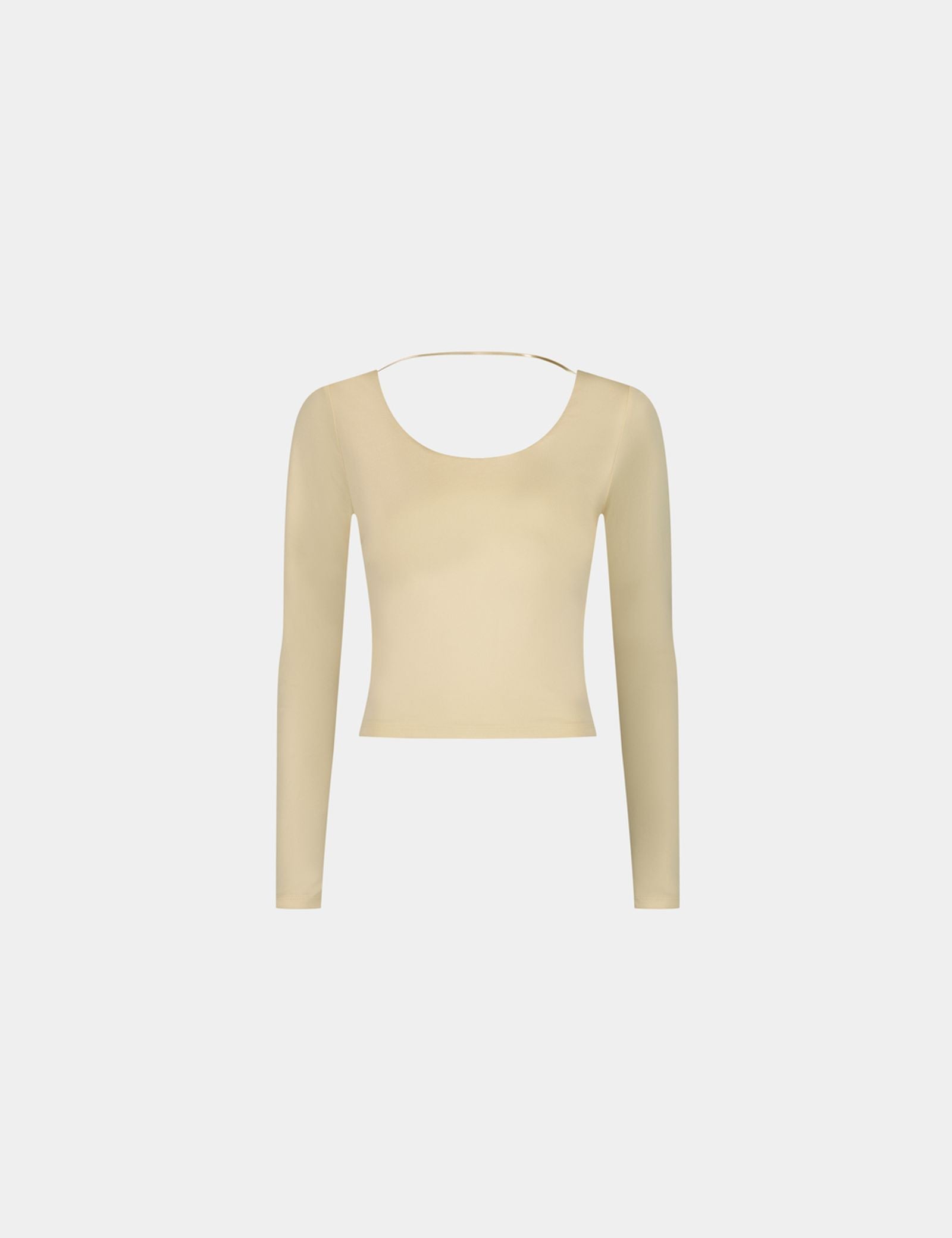 T-shirt satiné beige clair