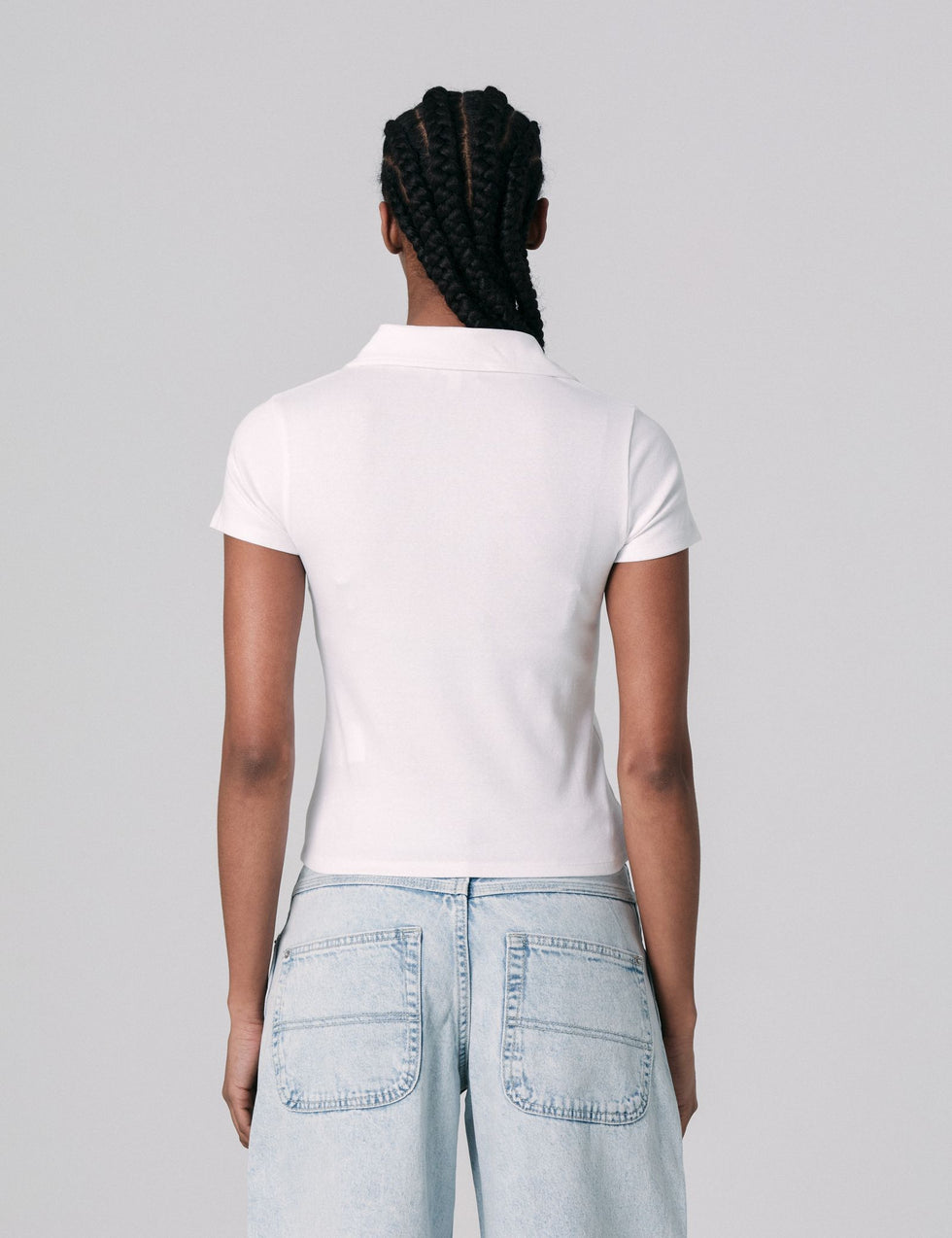 T-shirt polo blanc