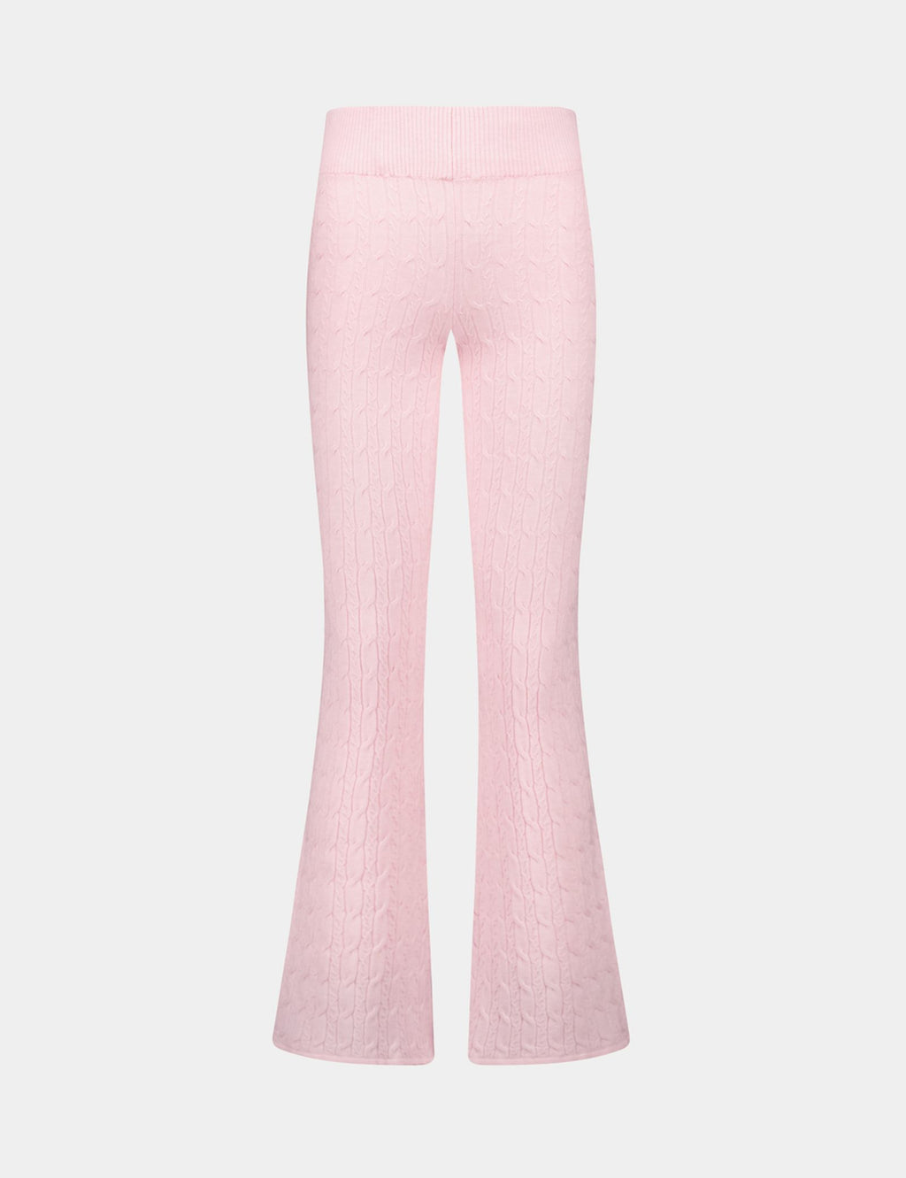 Pantalon en maille rose