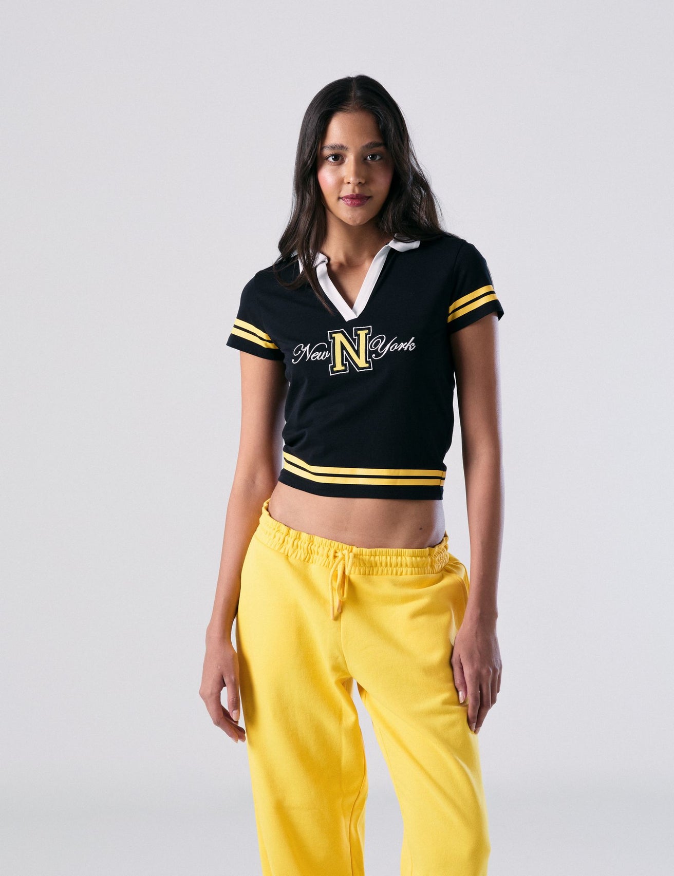 T-shirt polo New York noir - Image 3