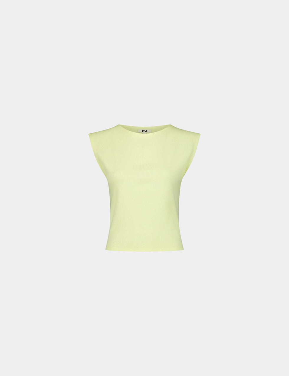 T-shirt jaune clair à manches courtes
