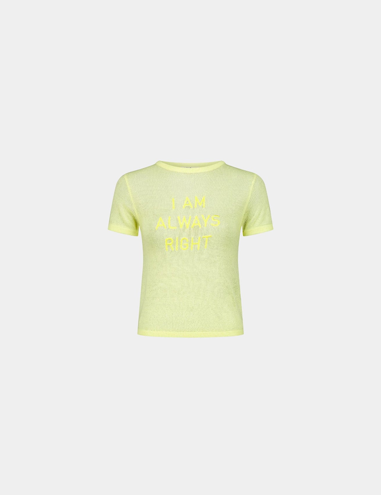 Pull léger à message jaune clair - Image 2